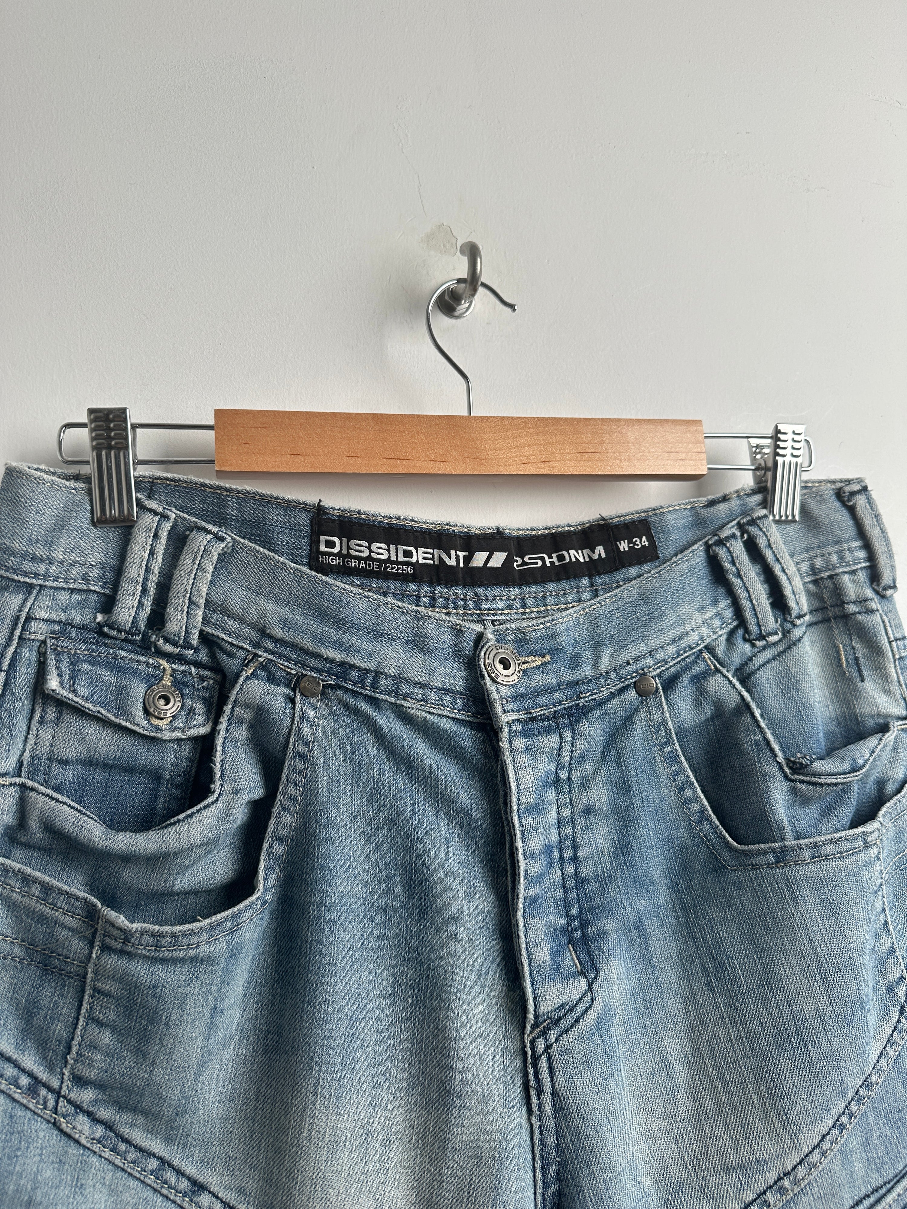 DISSIDENT jorts in blue