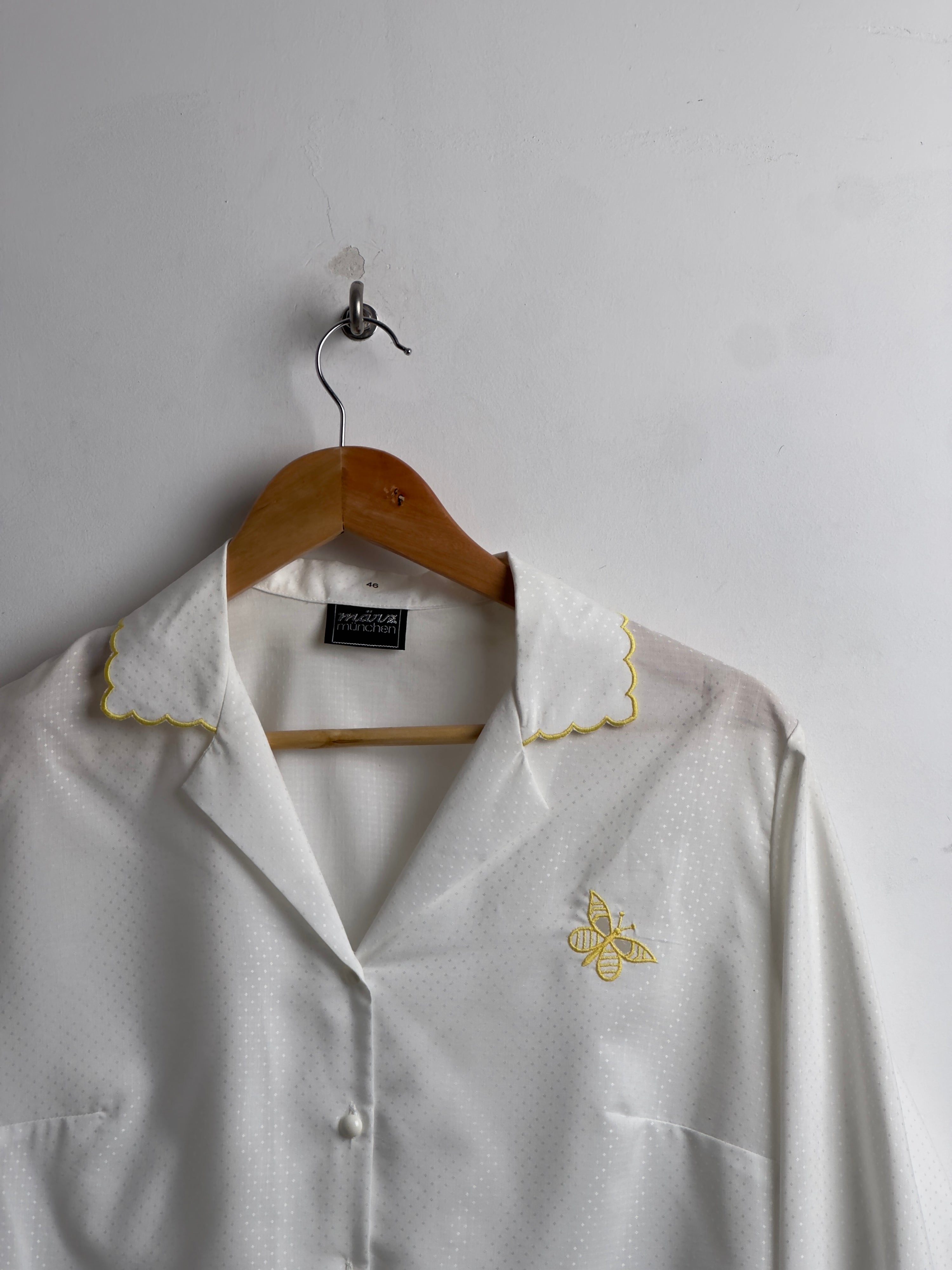 Vintage pj with butterfly embroidery