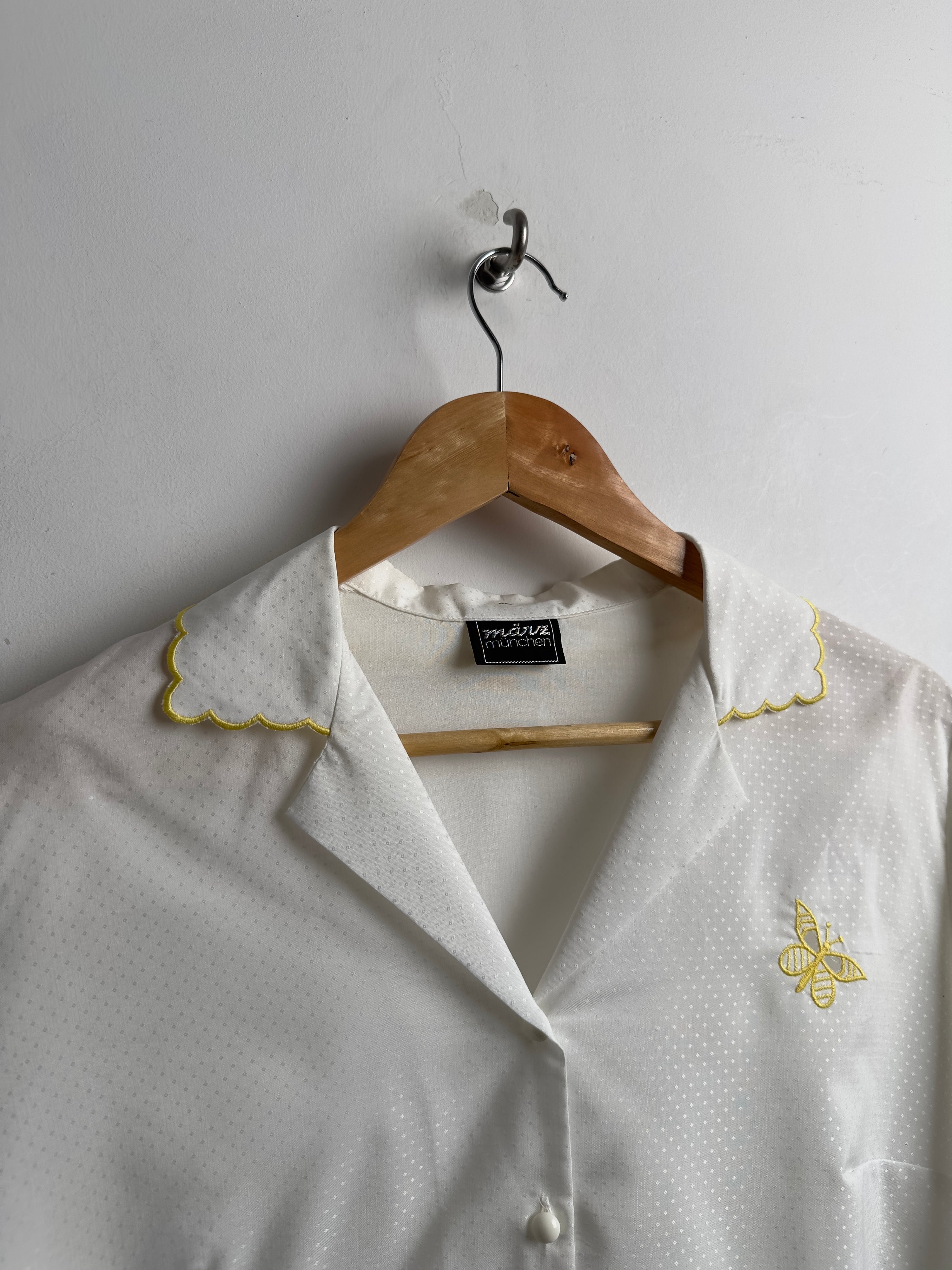 Vintage pj with butterfly embroidery