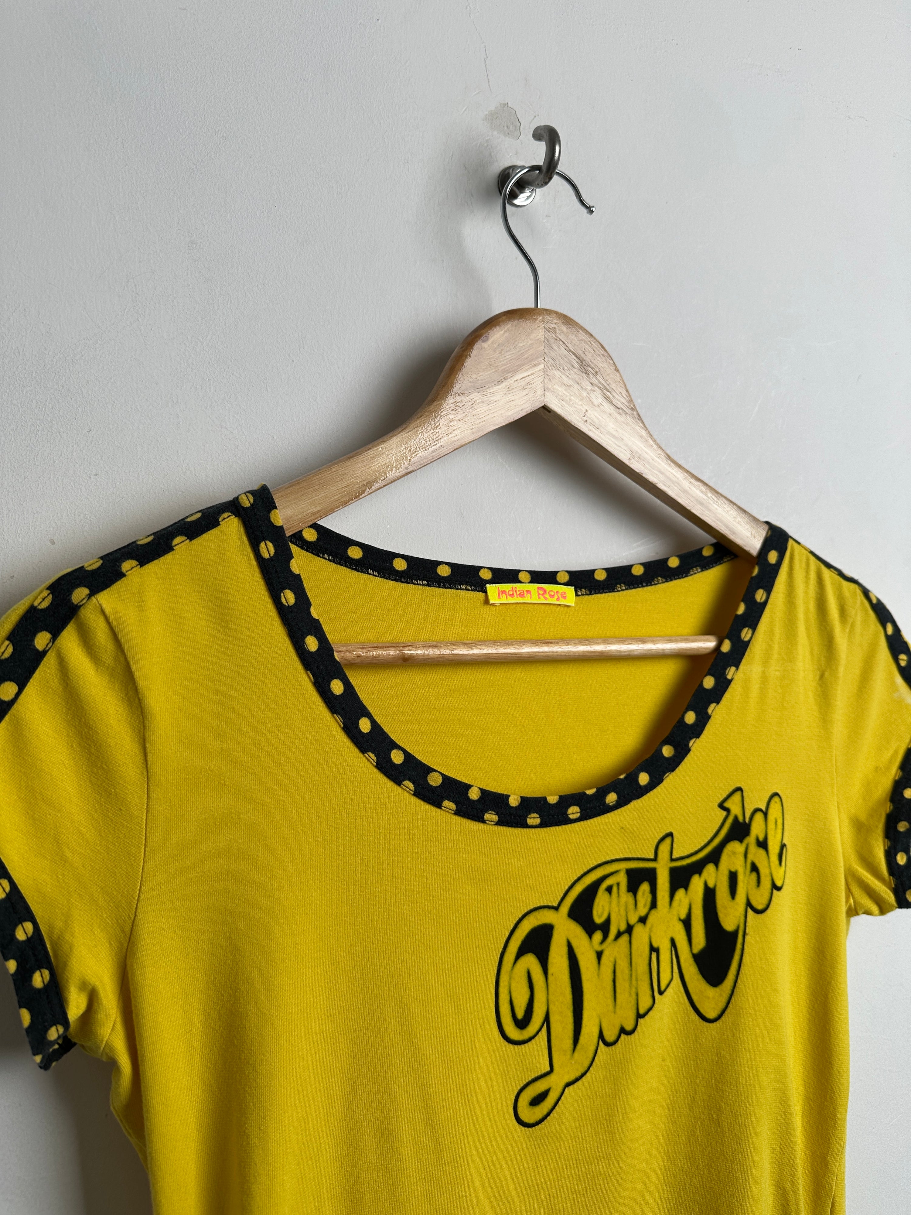 THE DARKROSE Yellow Short Sleeve Tee