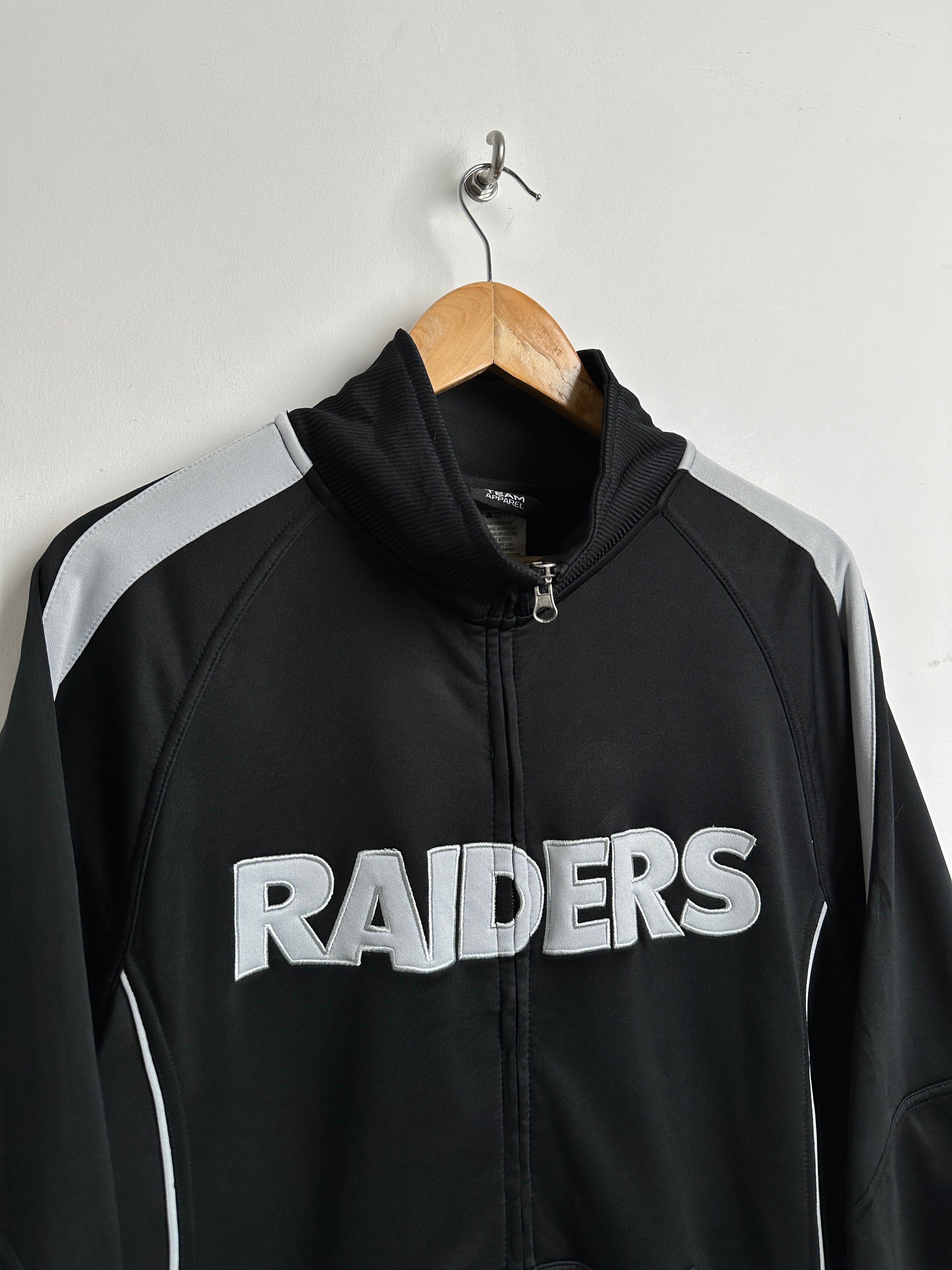 NFL Team Apparel Raiders zip up in black