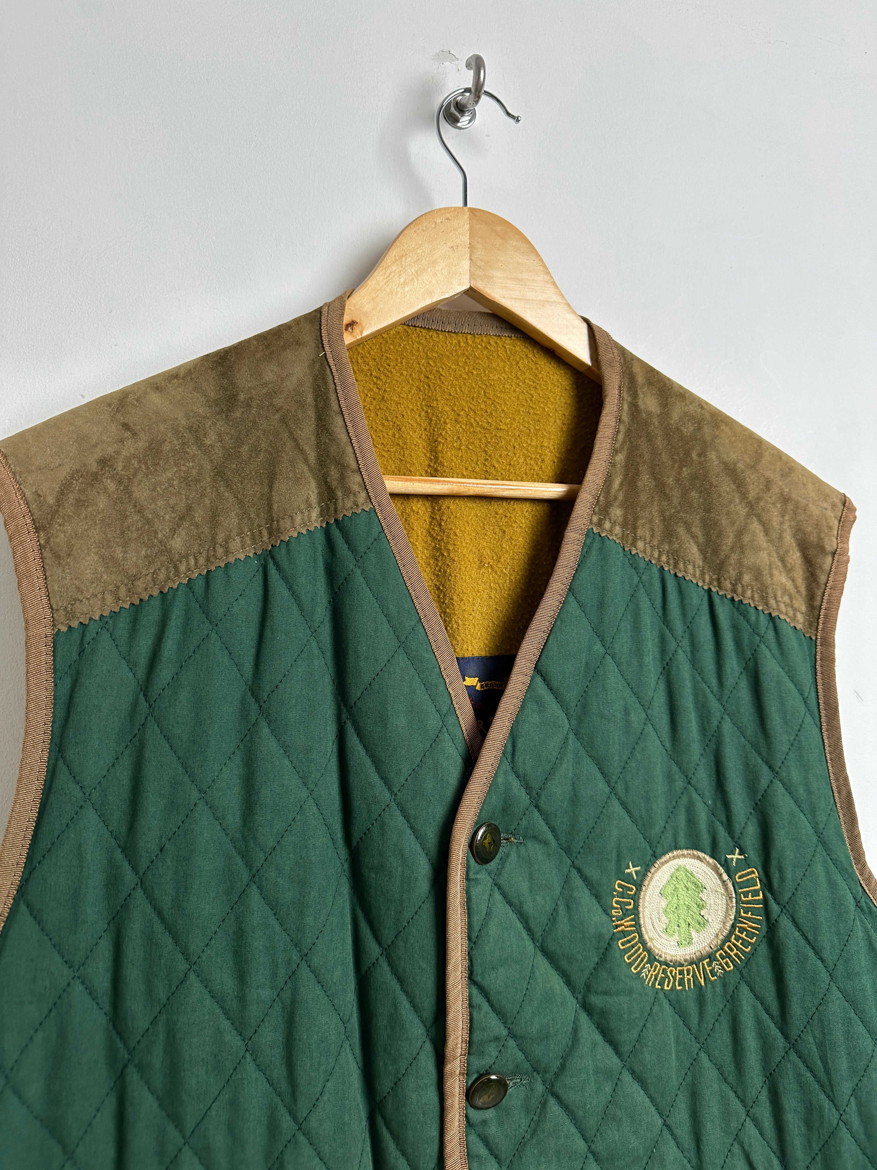 Casucci Vintage vest with suede