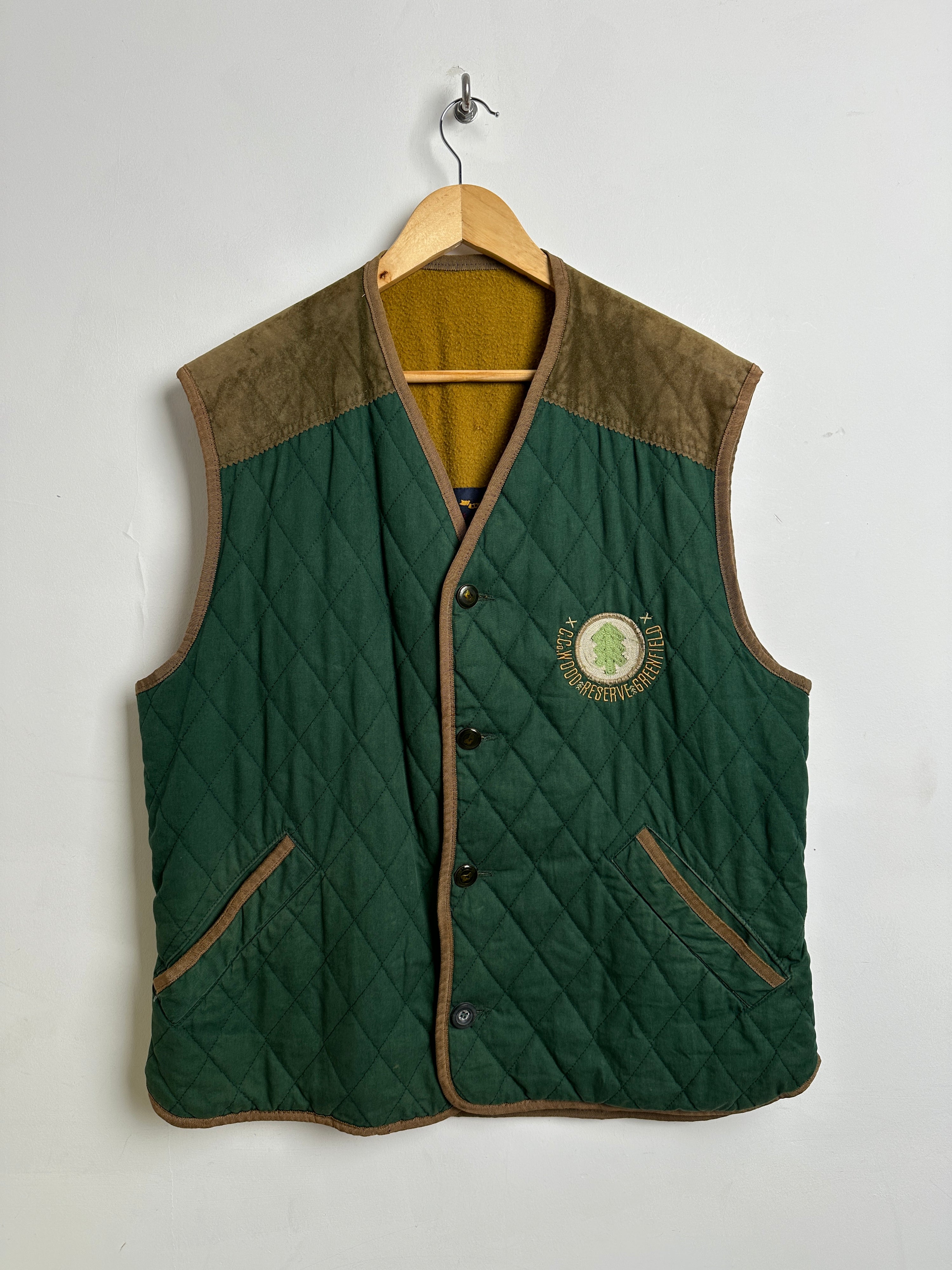 Casucci Vintage vest with suede