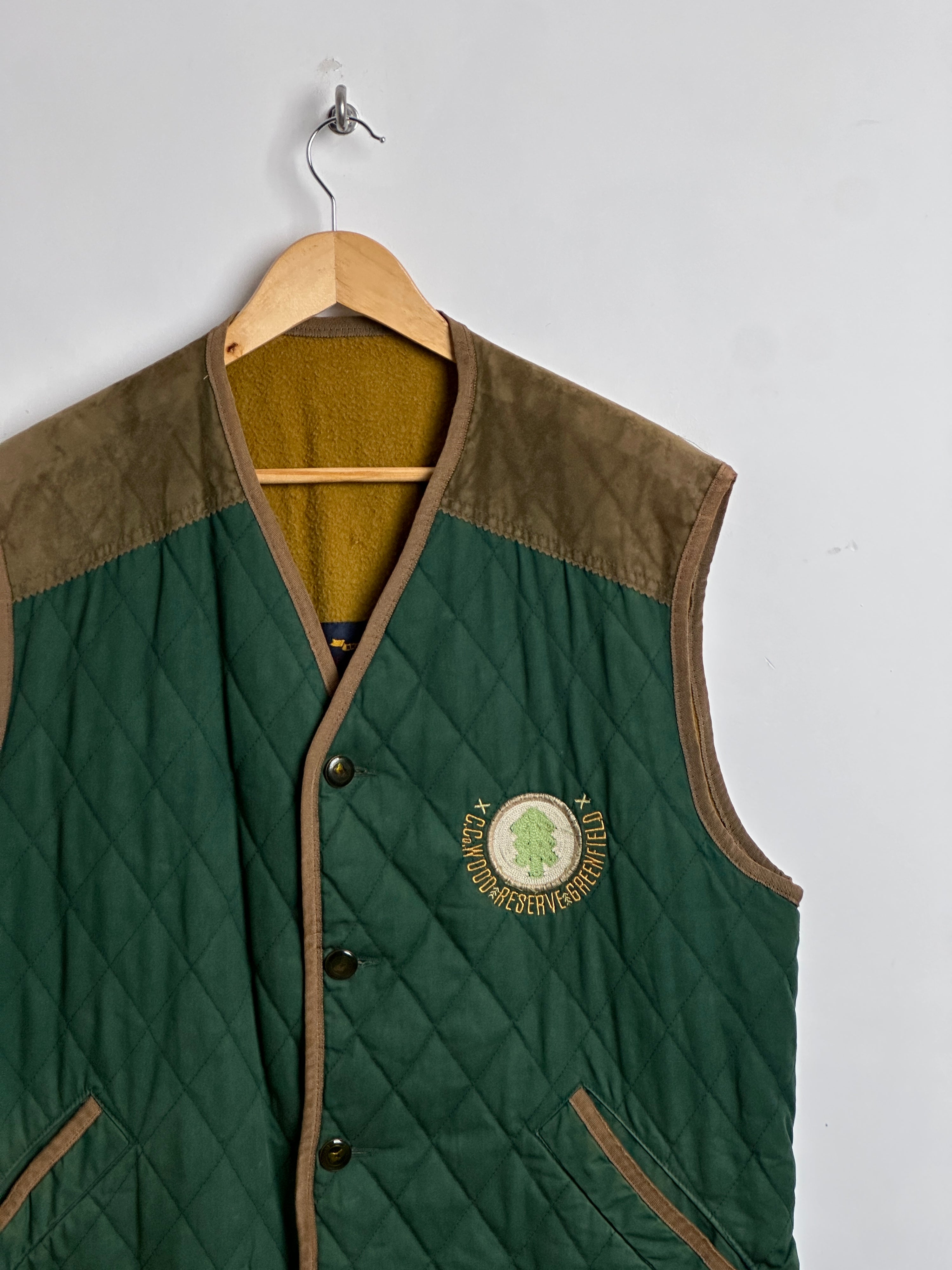 Casucci Vintage vest with suede