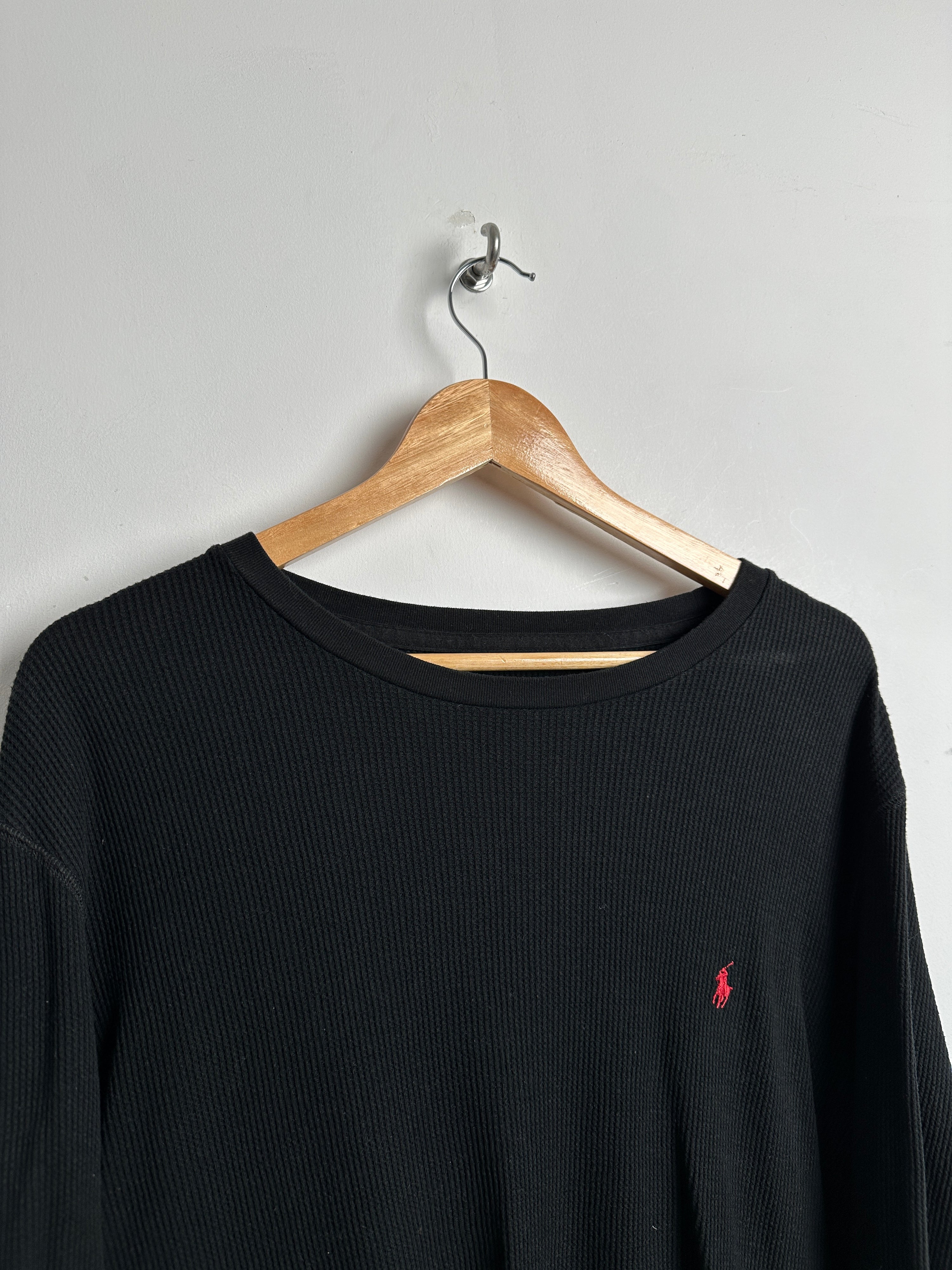 POLO RALPH LAUREN LONG SLEEVE SHIRT IN BLACK