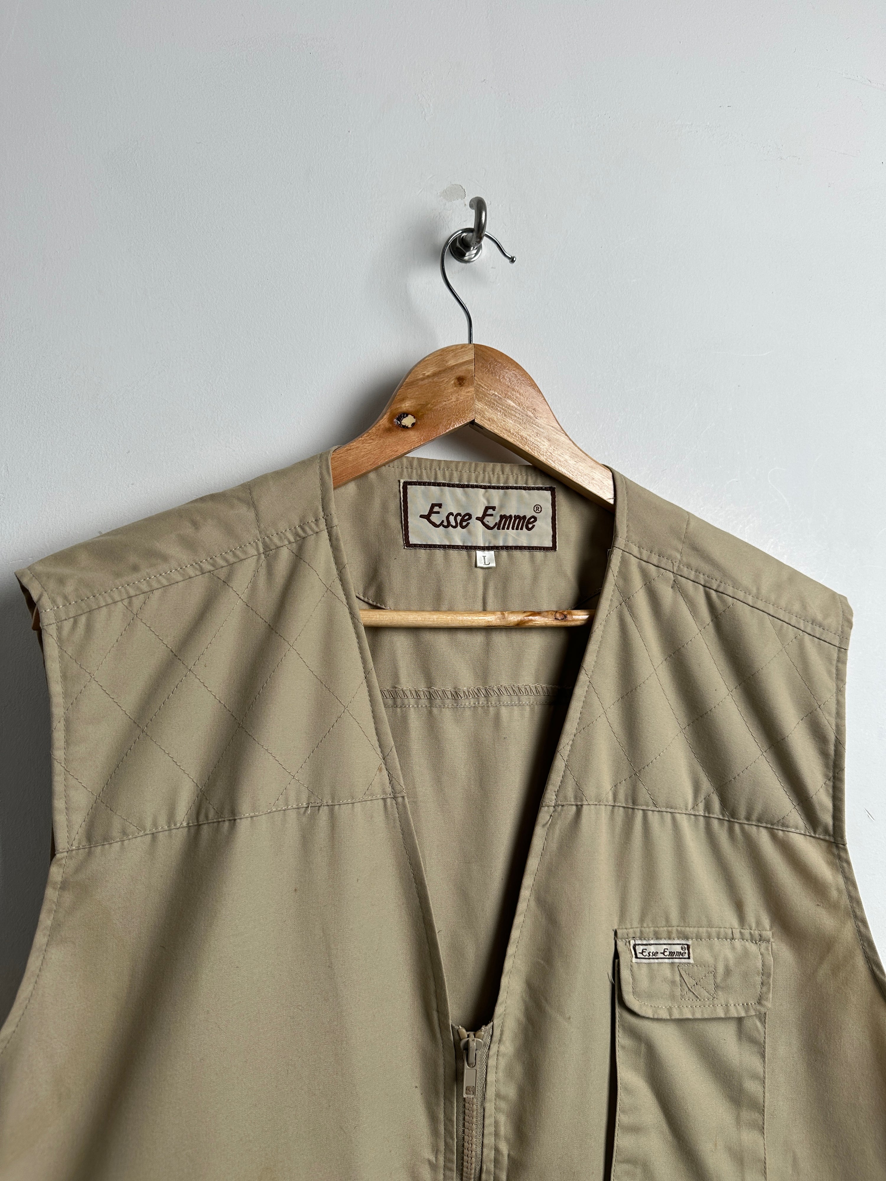 ESSE EMME VEST IN LIGHT BROWN