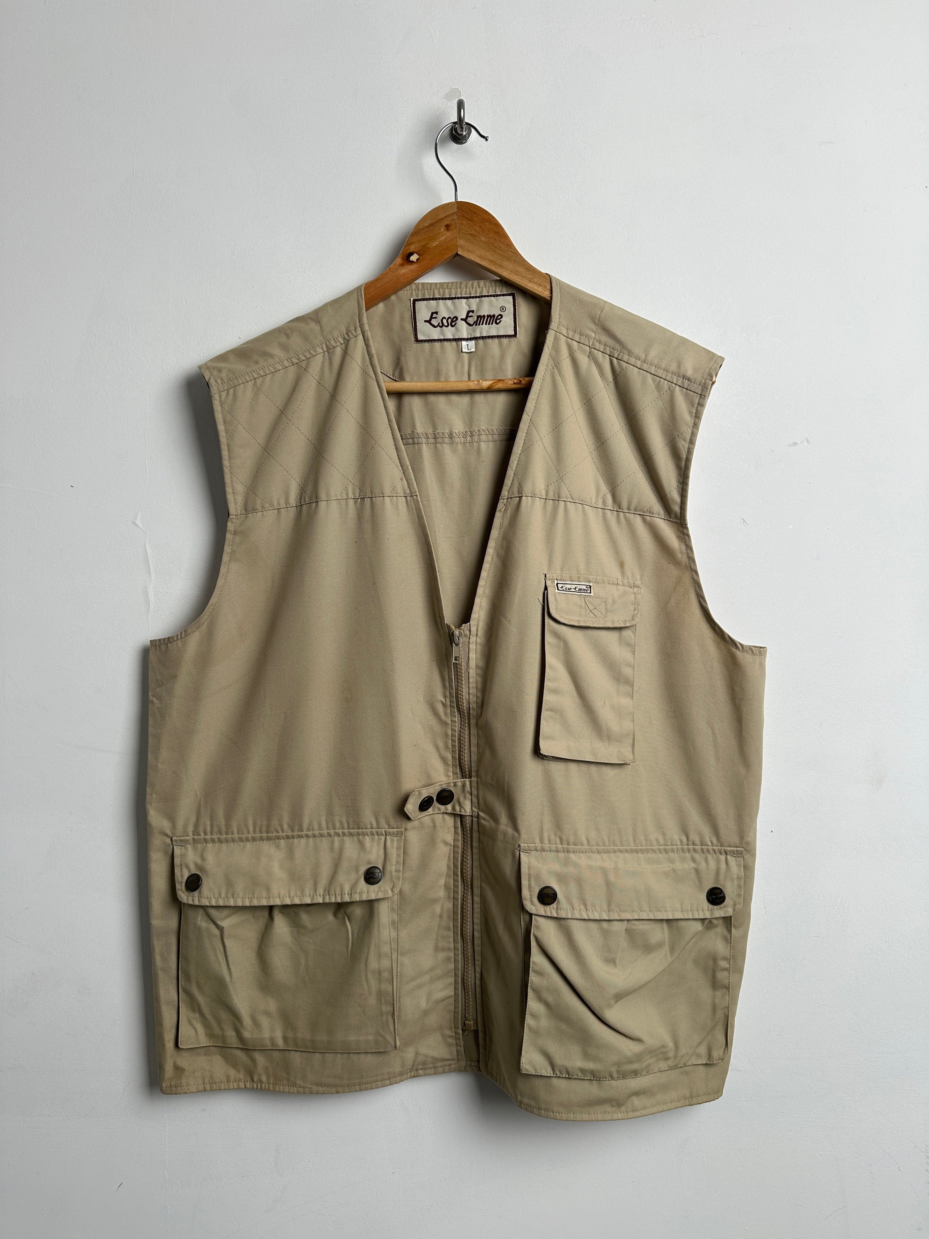 ESSE EMME VEST IN LIGHT BROWN