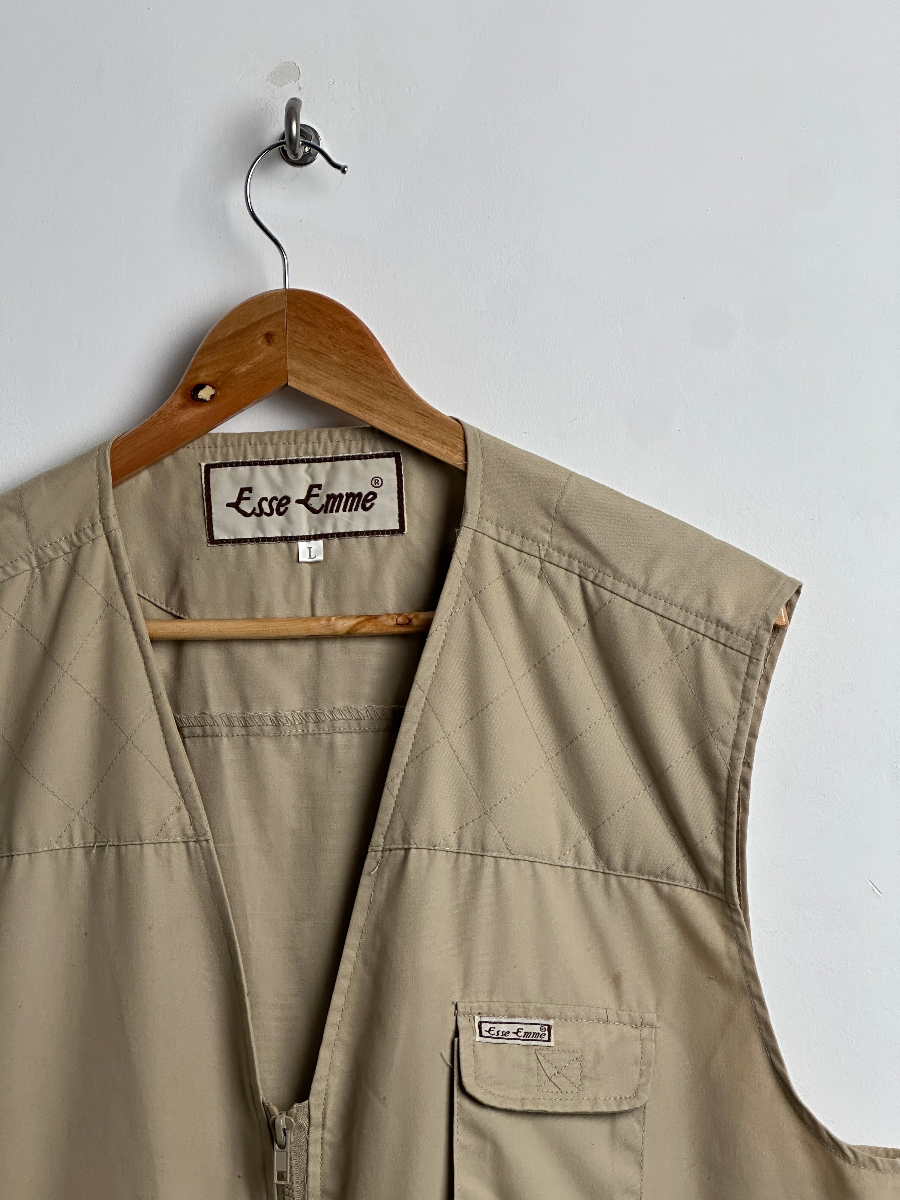 ESSE EMME VEST IN LIGHT BROWN