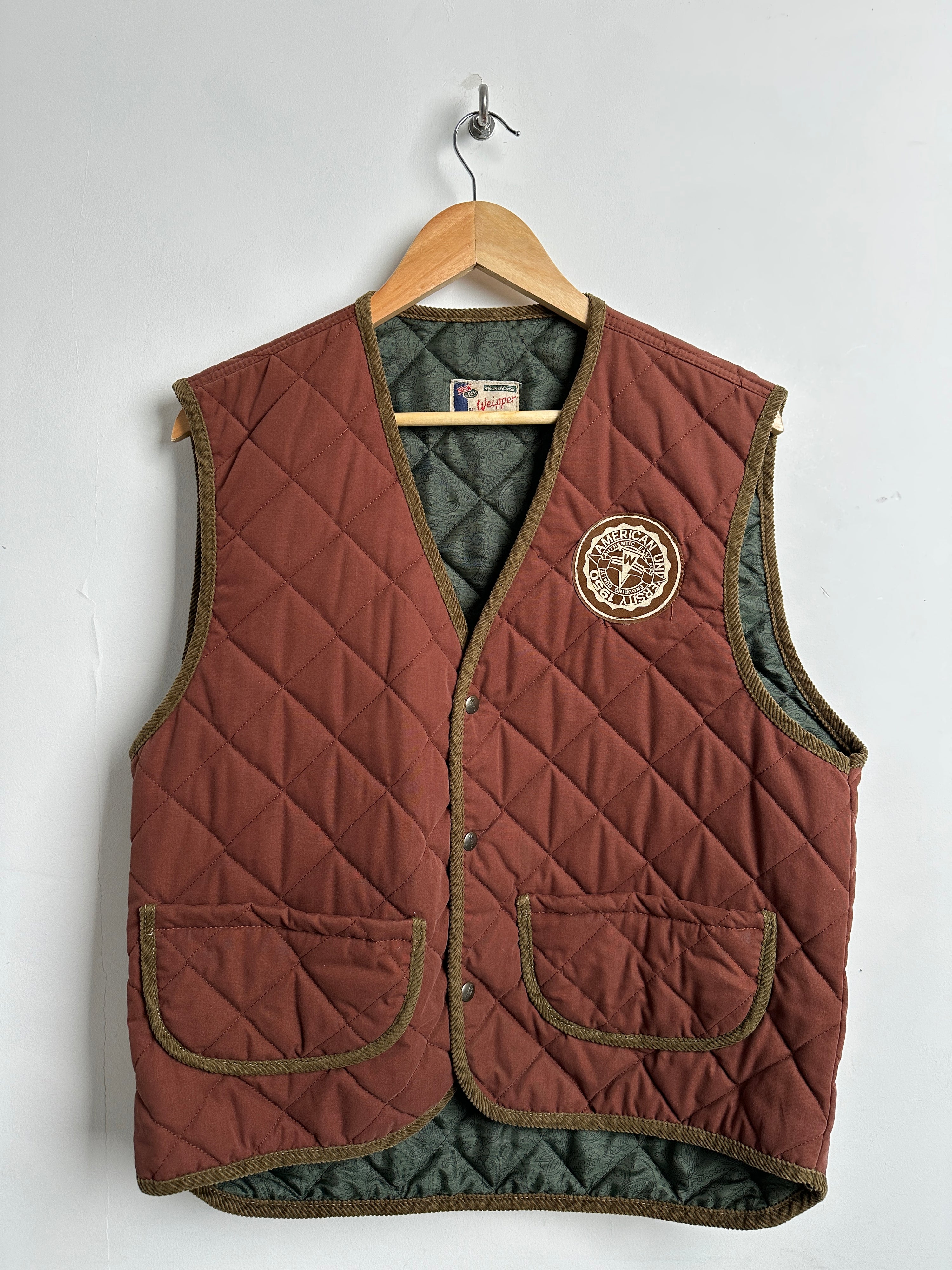 WEIPPER VINTAGE VEST IN BROWN