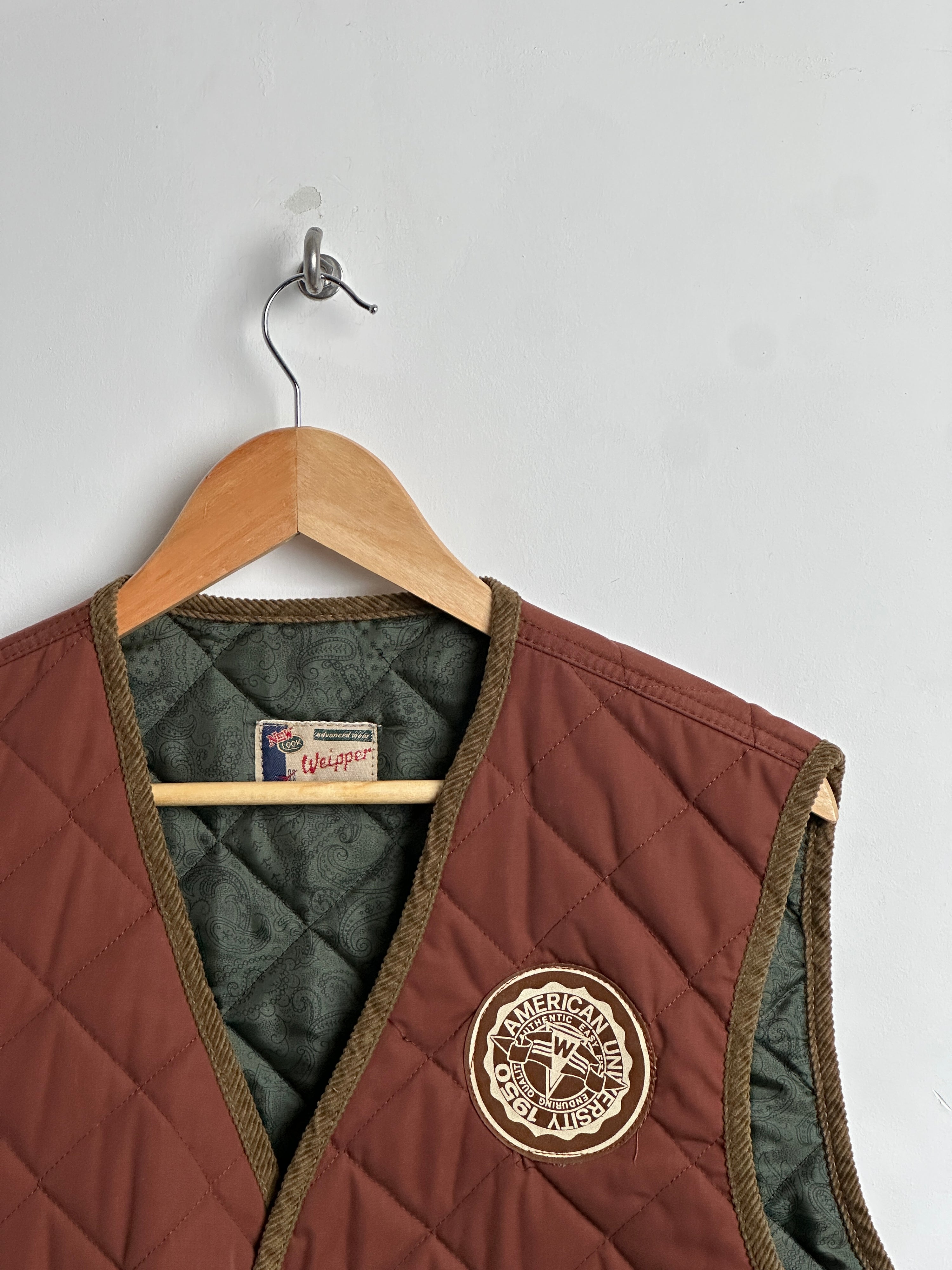 WEIPPER VINTAGE VEST IN BROWN