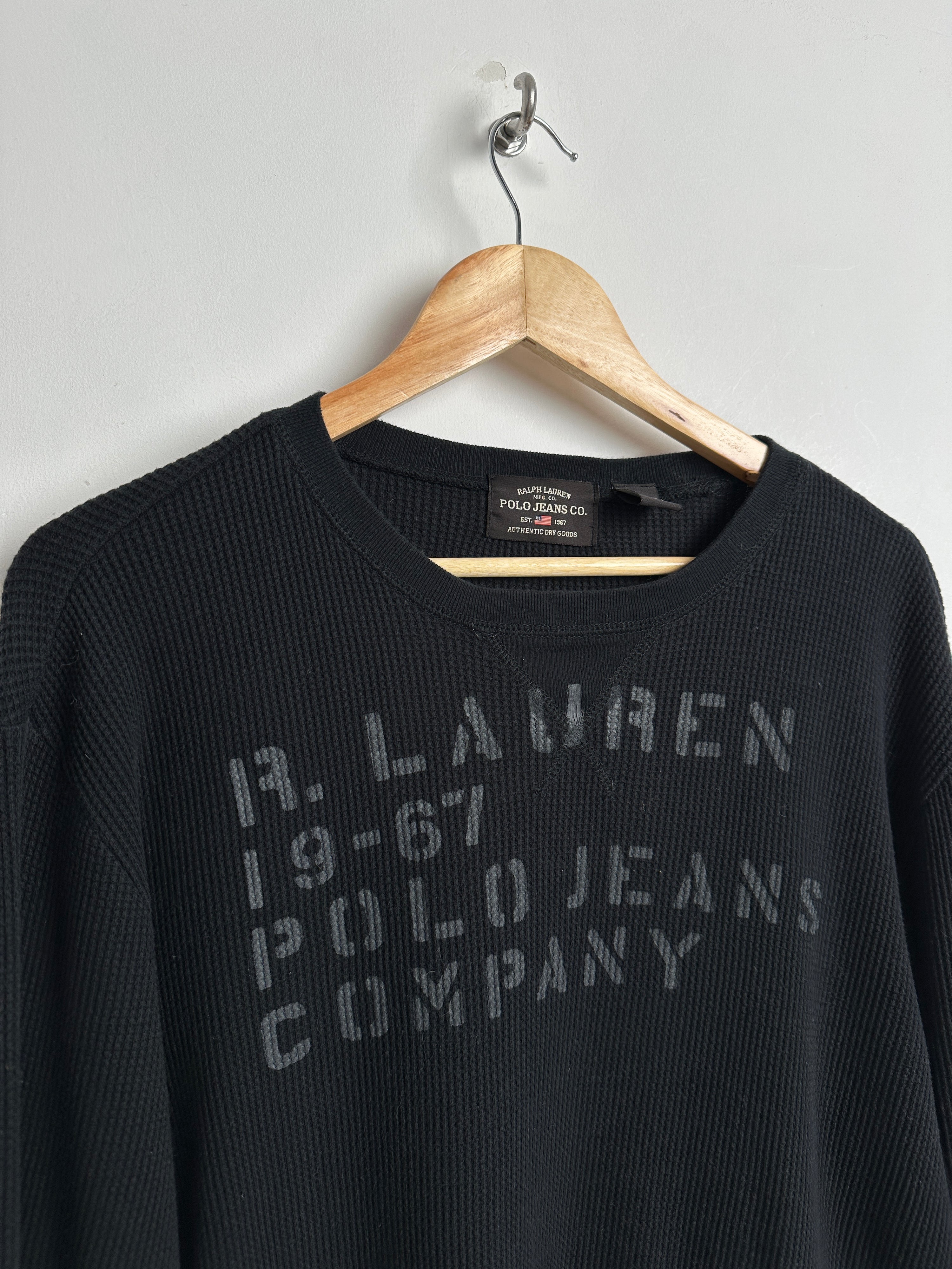 POLO RALPH LAUREN BLACK SWEATER