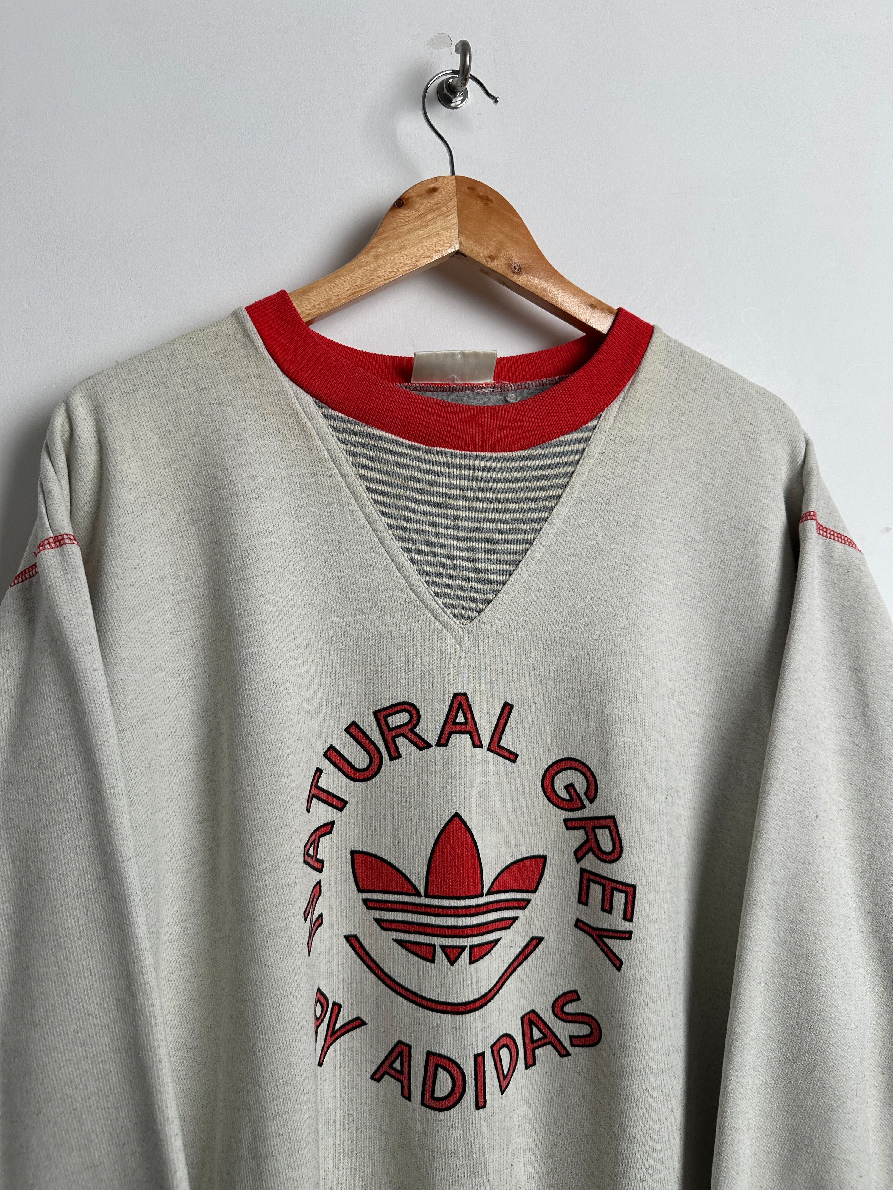 ADIDAS GREY VINTAGE JUMPER