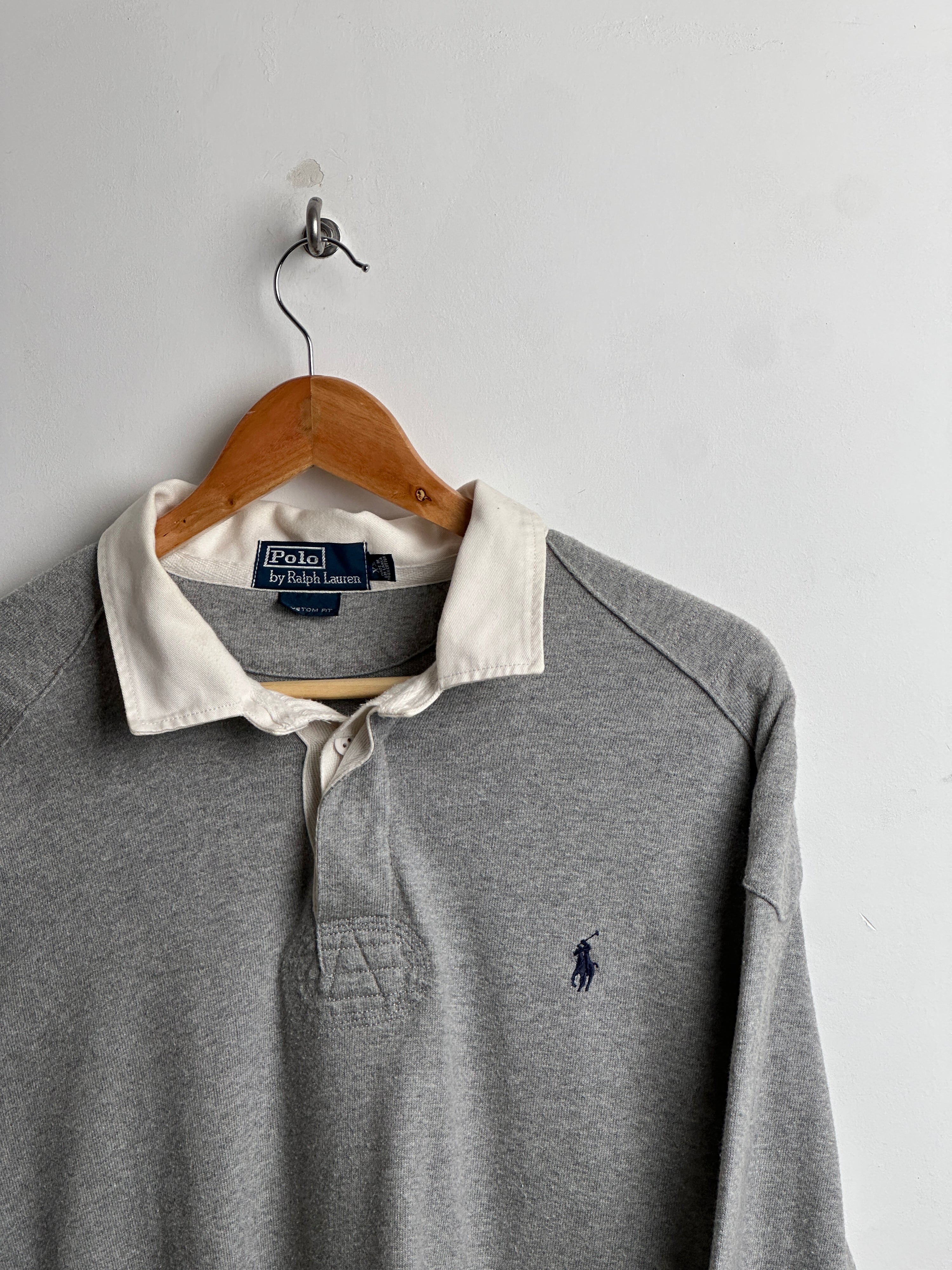 POLO RALPH LAUREN LONG SLEEVE SHIRT IN GREY