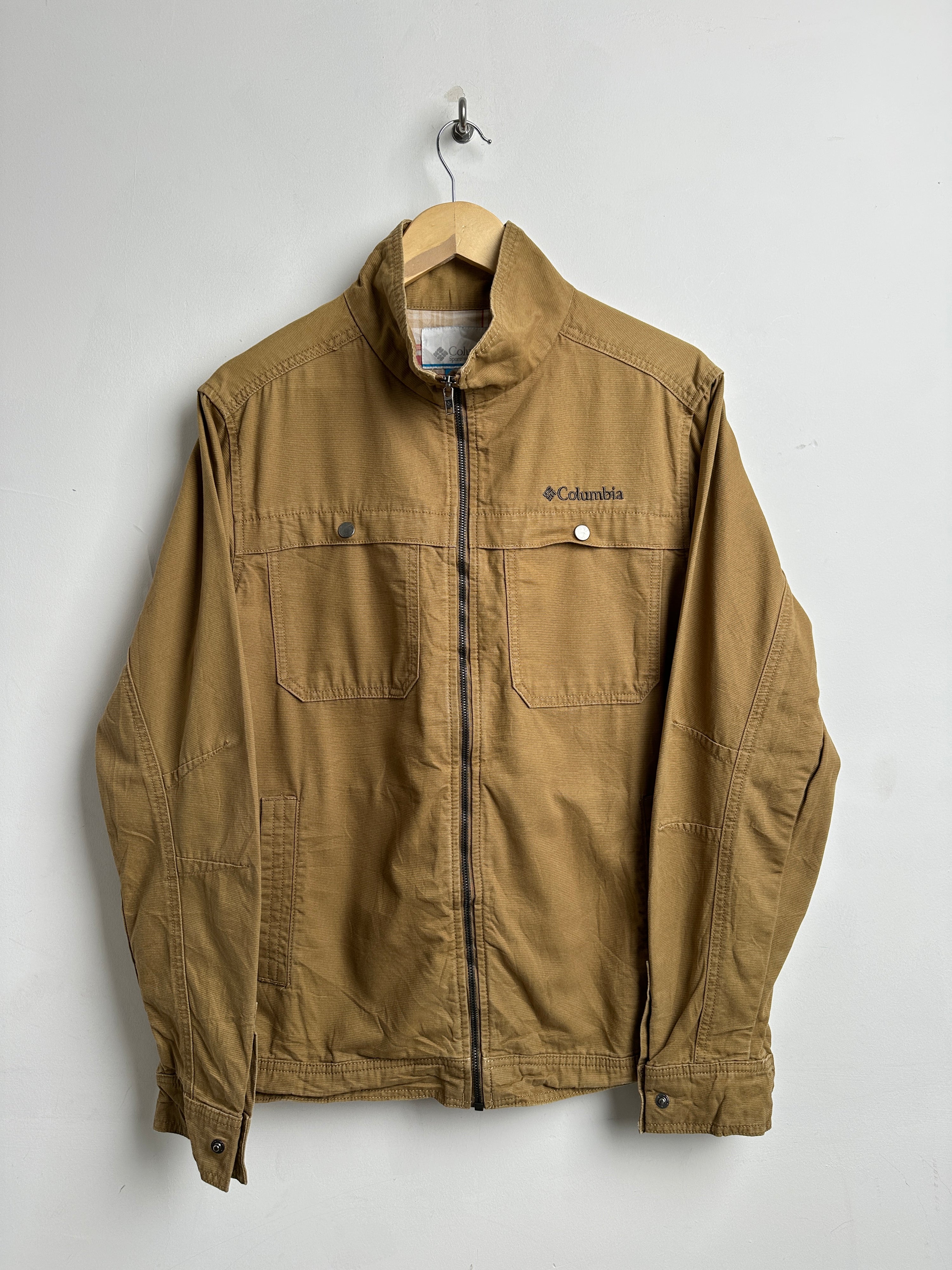 COLUMBIA denim JACKET IN BROWN