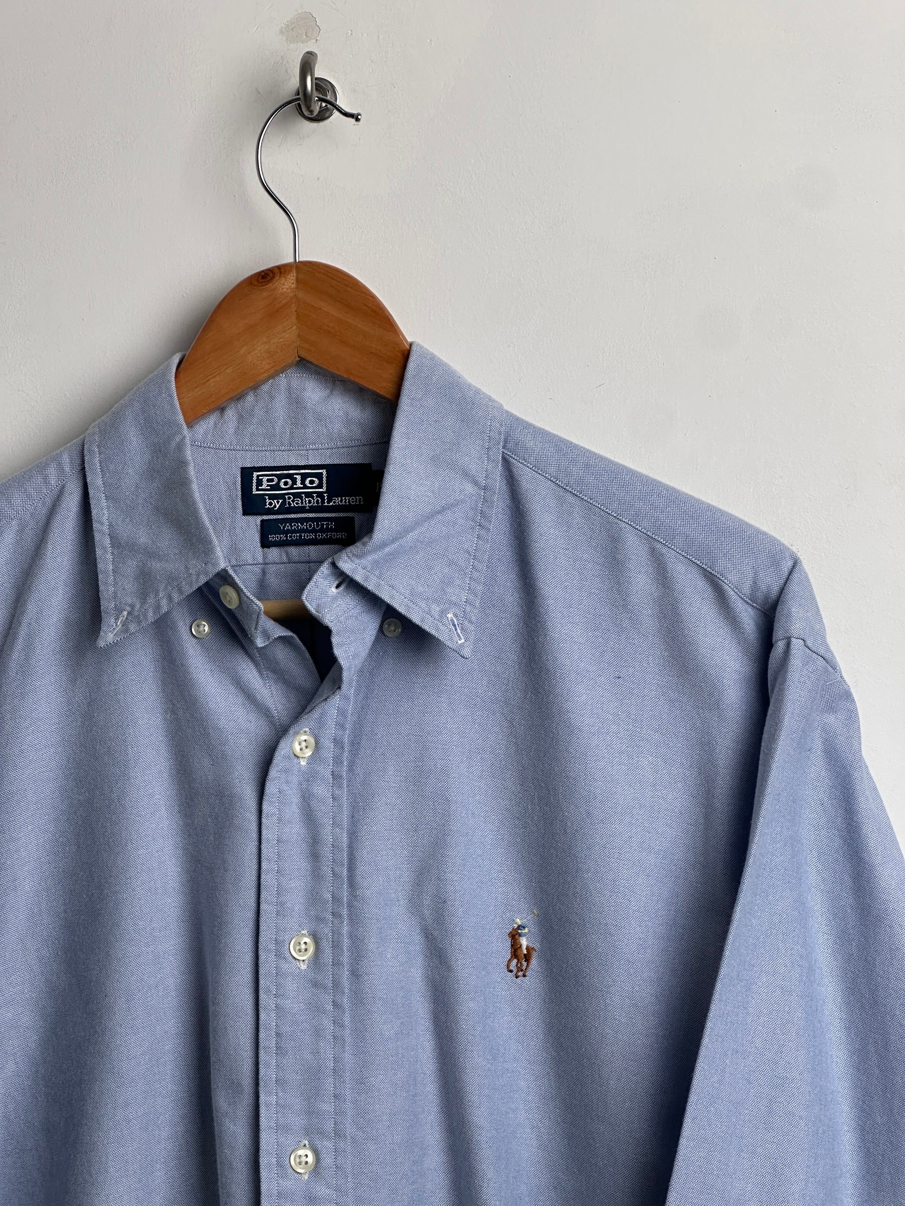 POLO RALPH LAUREN long sleeve shirt in light blue