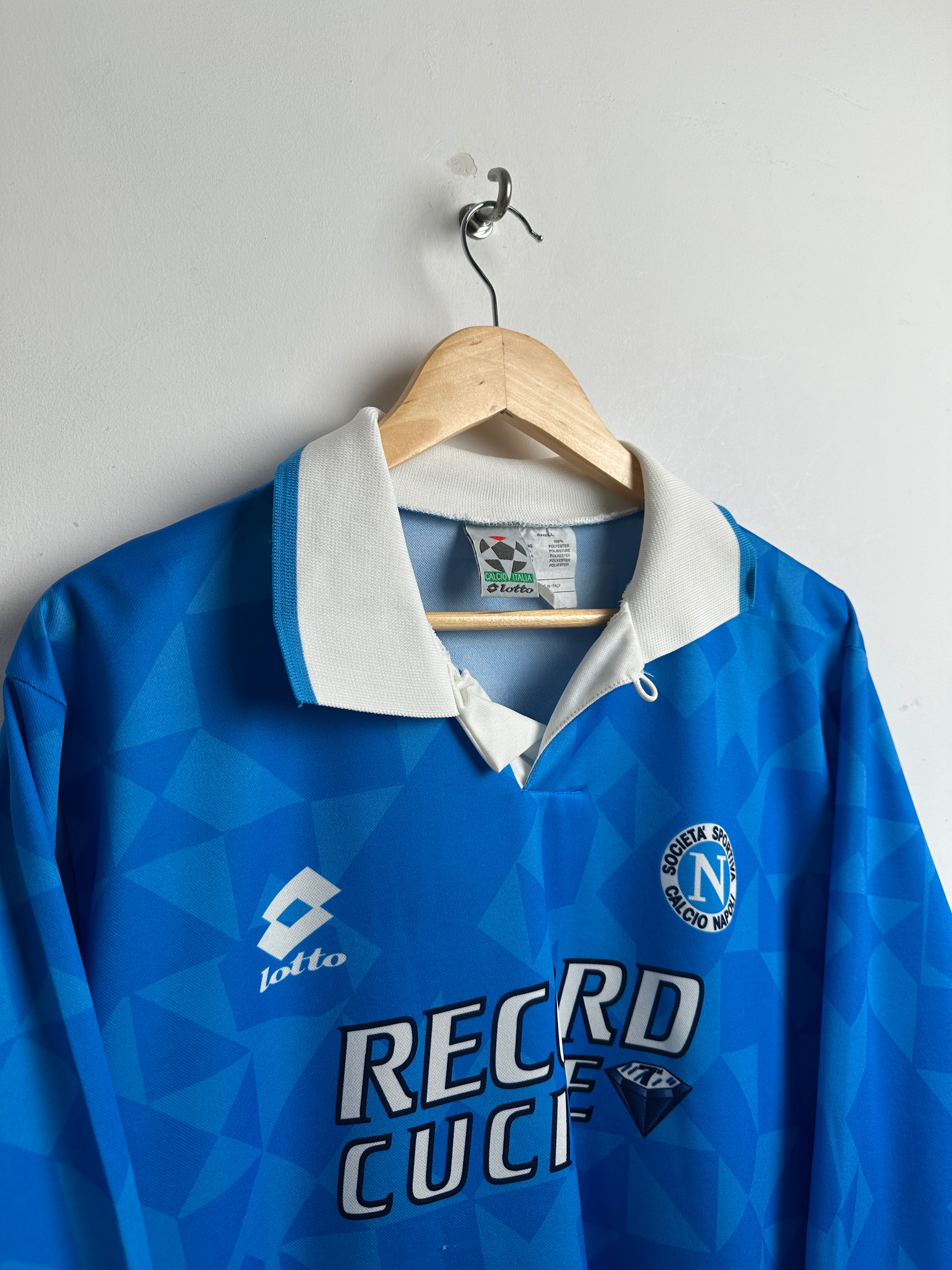 LOTTO 1994-96 SSC NAPOLI long sleeve shirt - thrift.mt