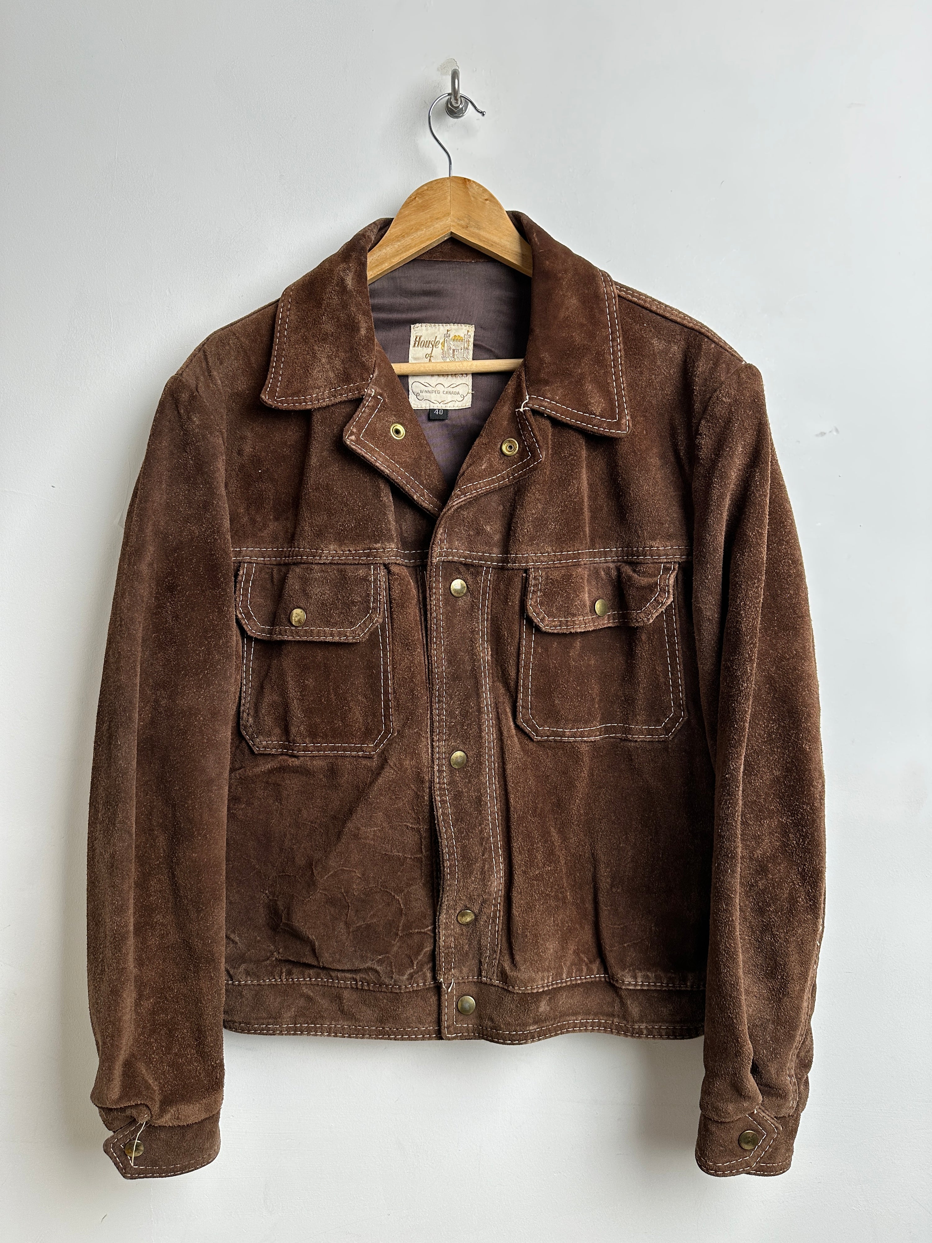 HOUSE PEERLESS vintage suede jacket