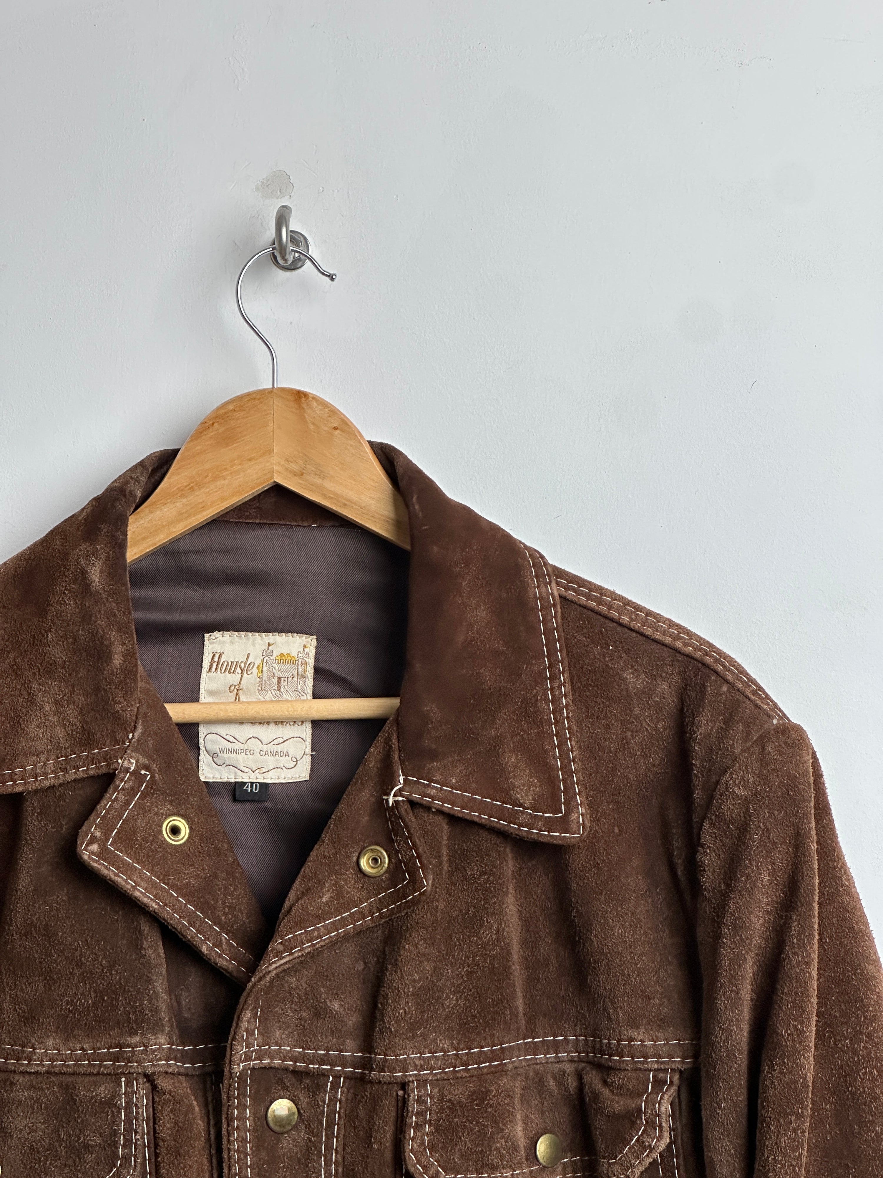 HOUSE PEERLESS vintage suede jacket