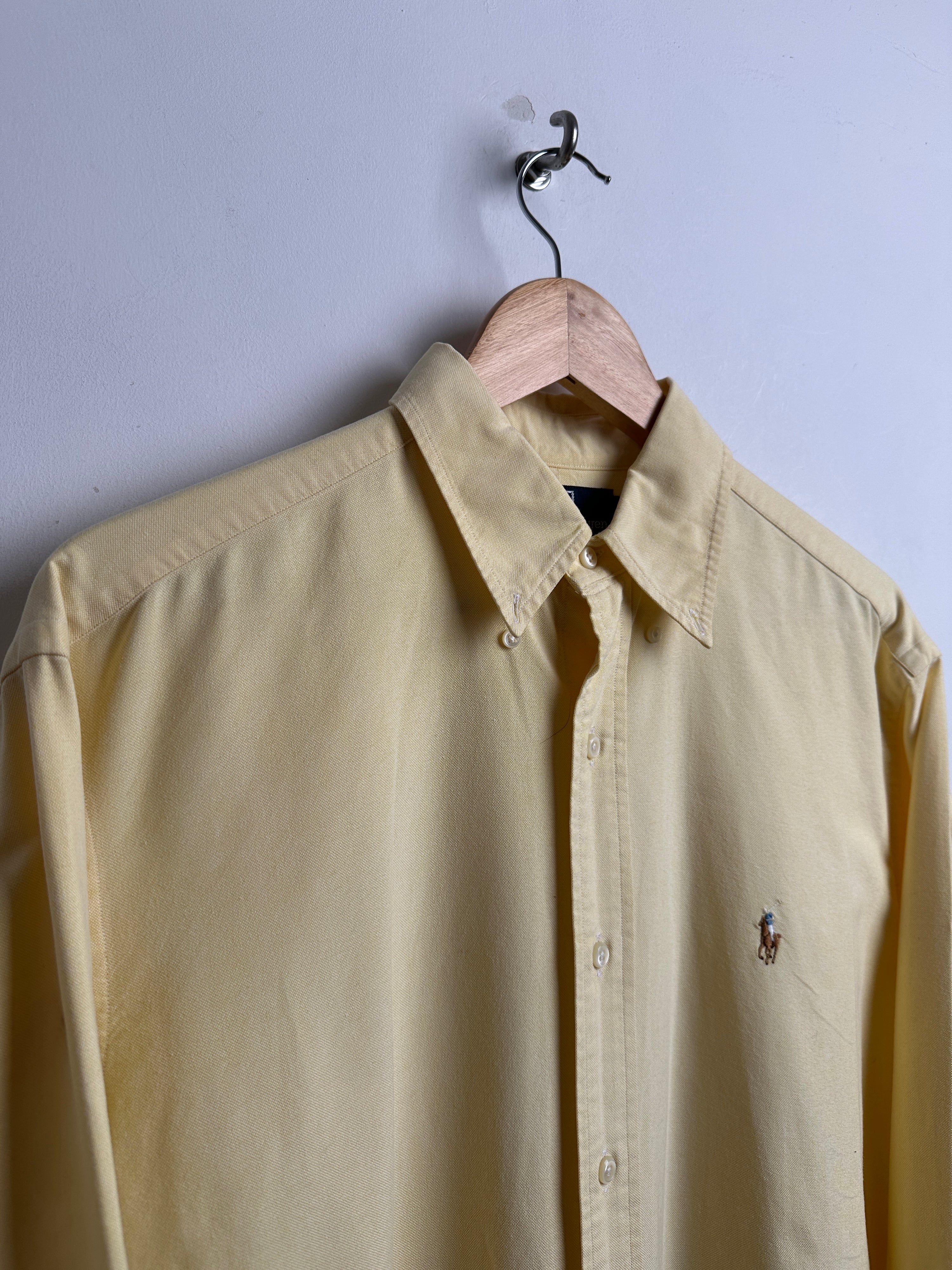 POLO RAPLH LAUREN long sleeve shirt in light yellow