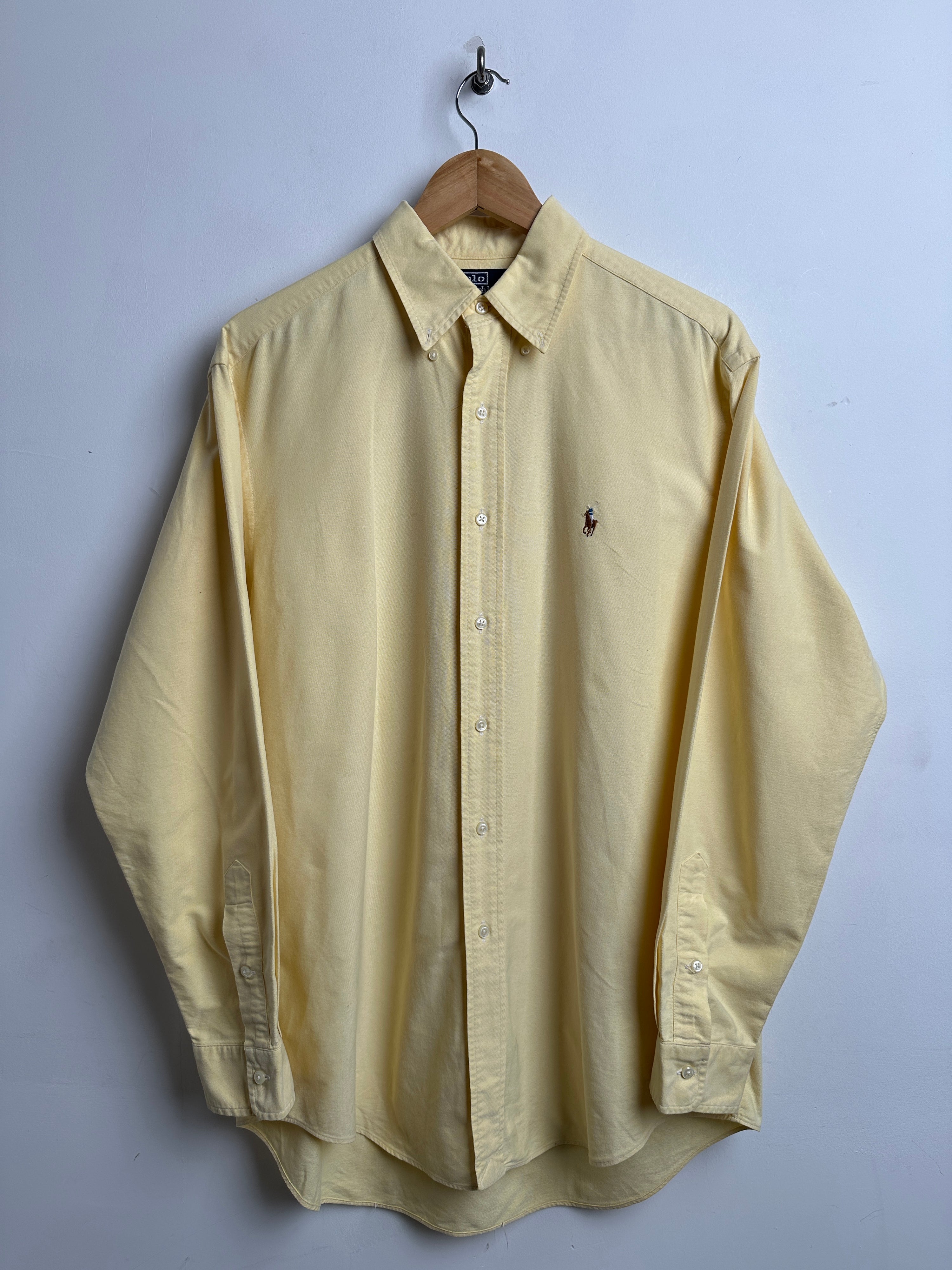 POLO RAPLH LAUREN long sleeve shirt in light yellow