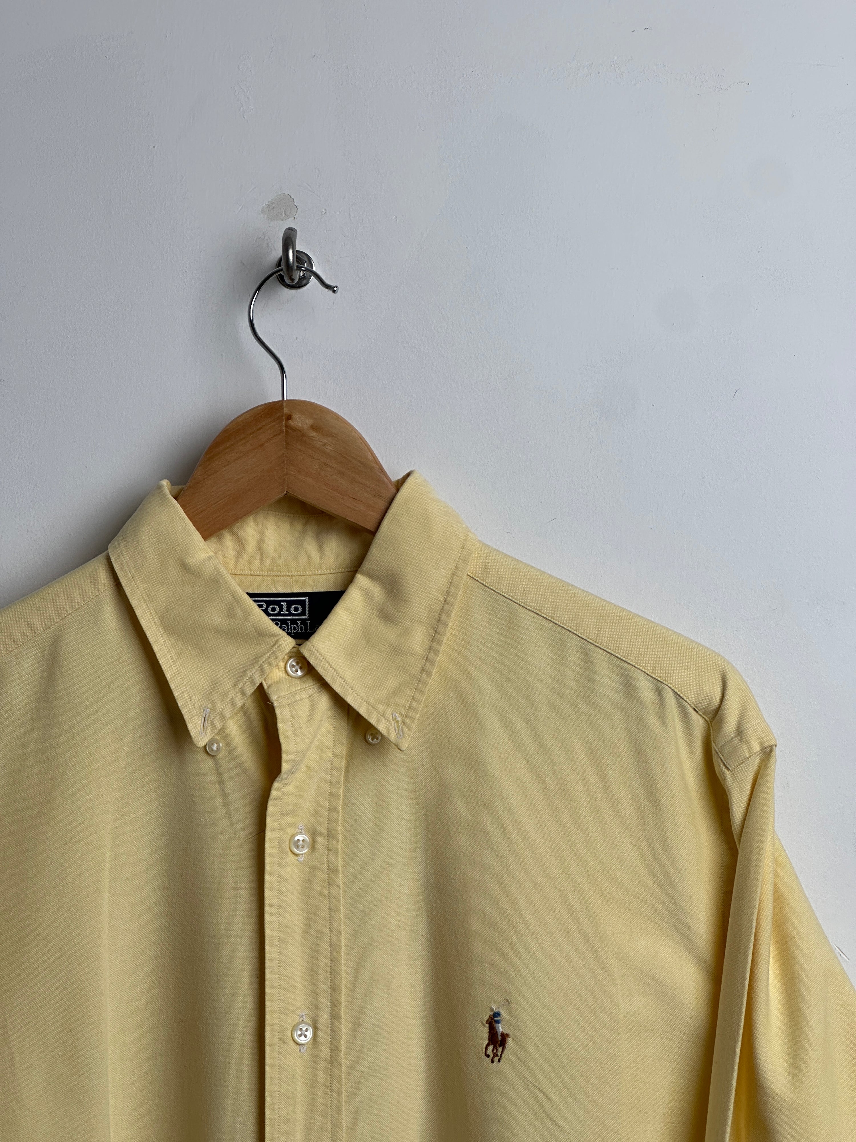 POLO RAPLH LAUREN long sleeve shirt in light yellow