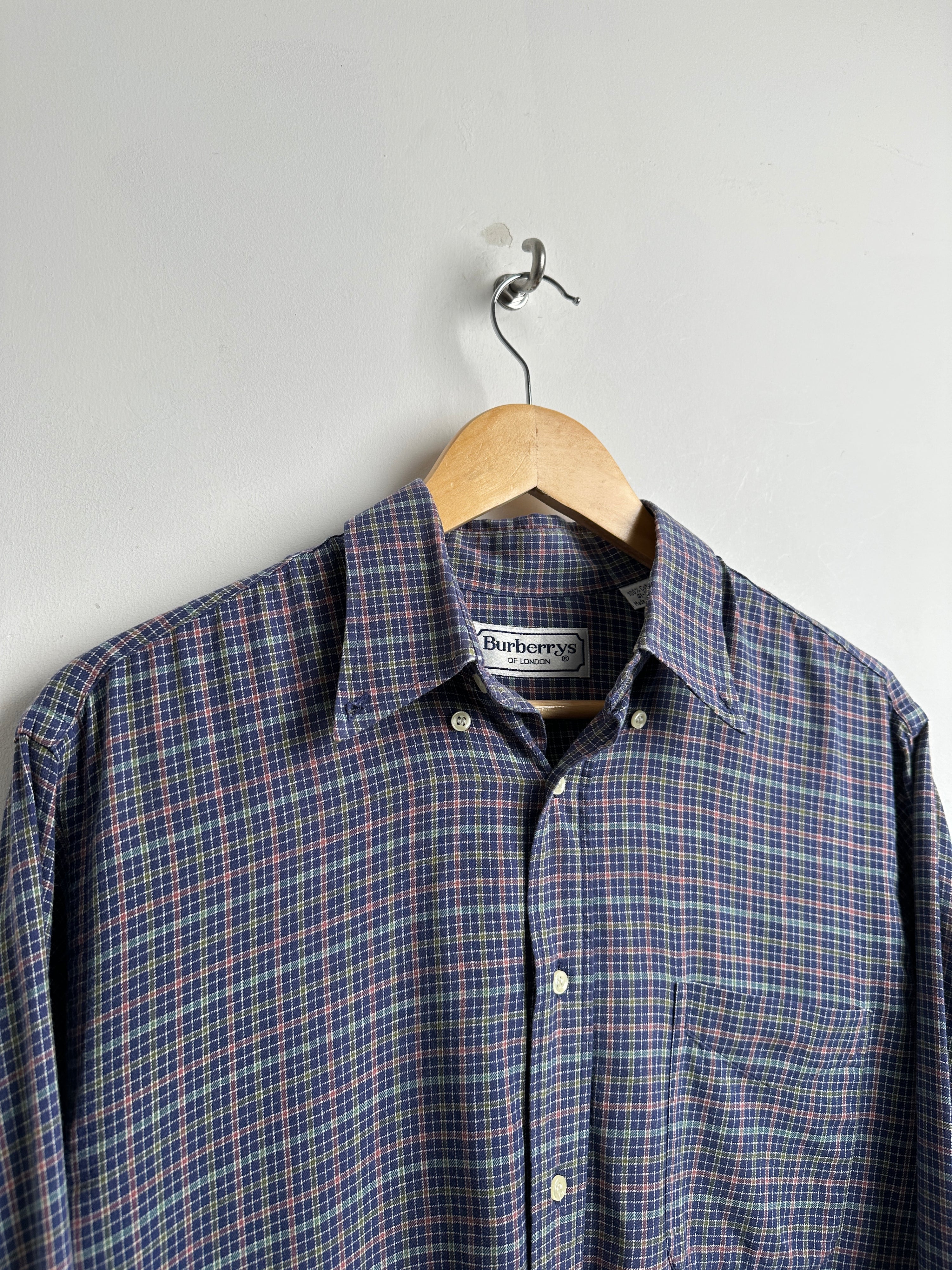 BURBERRY checked long sleeve shirt