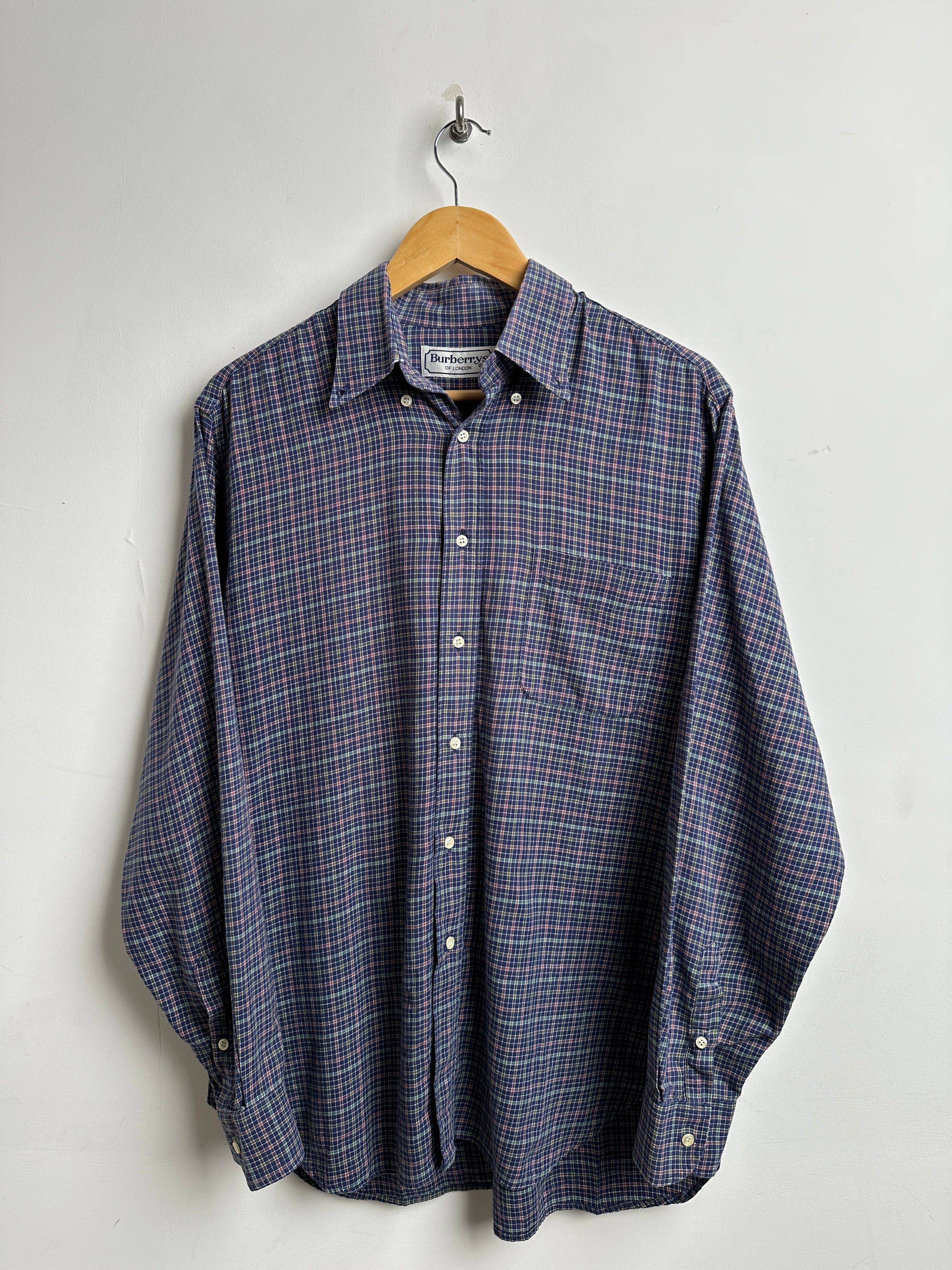 BURBERRY checked long sleeve shirt