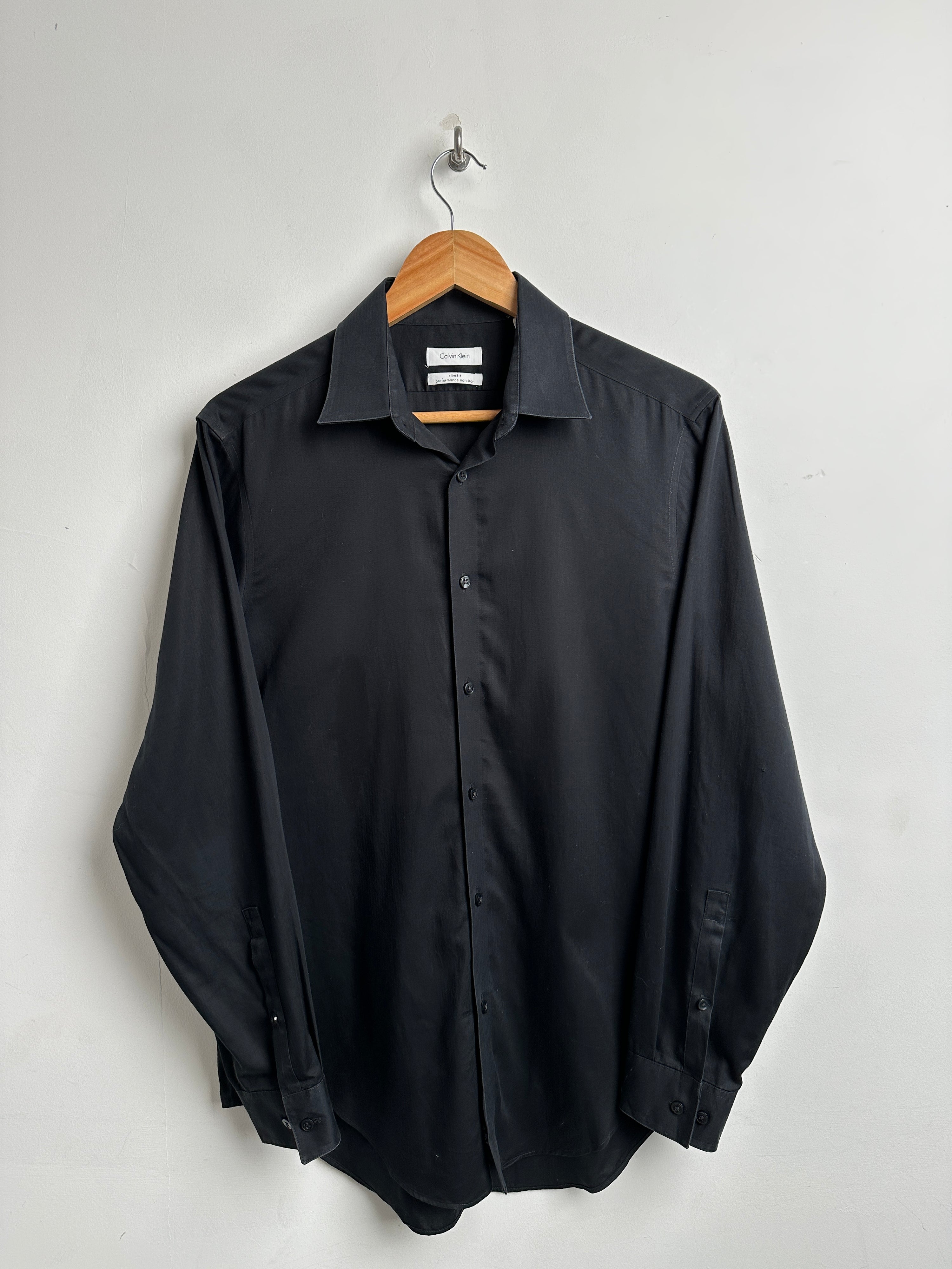 CALVIN KLEIN long sleeve shirt in black