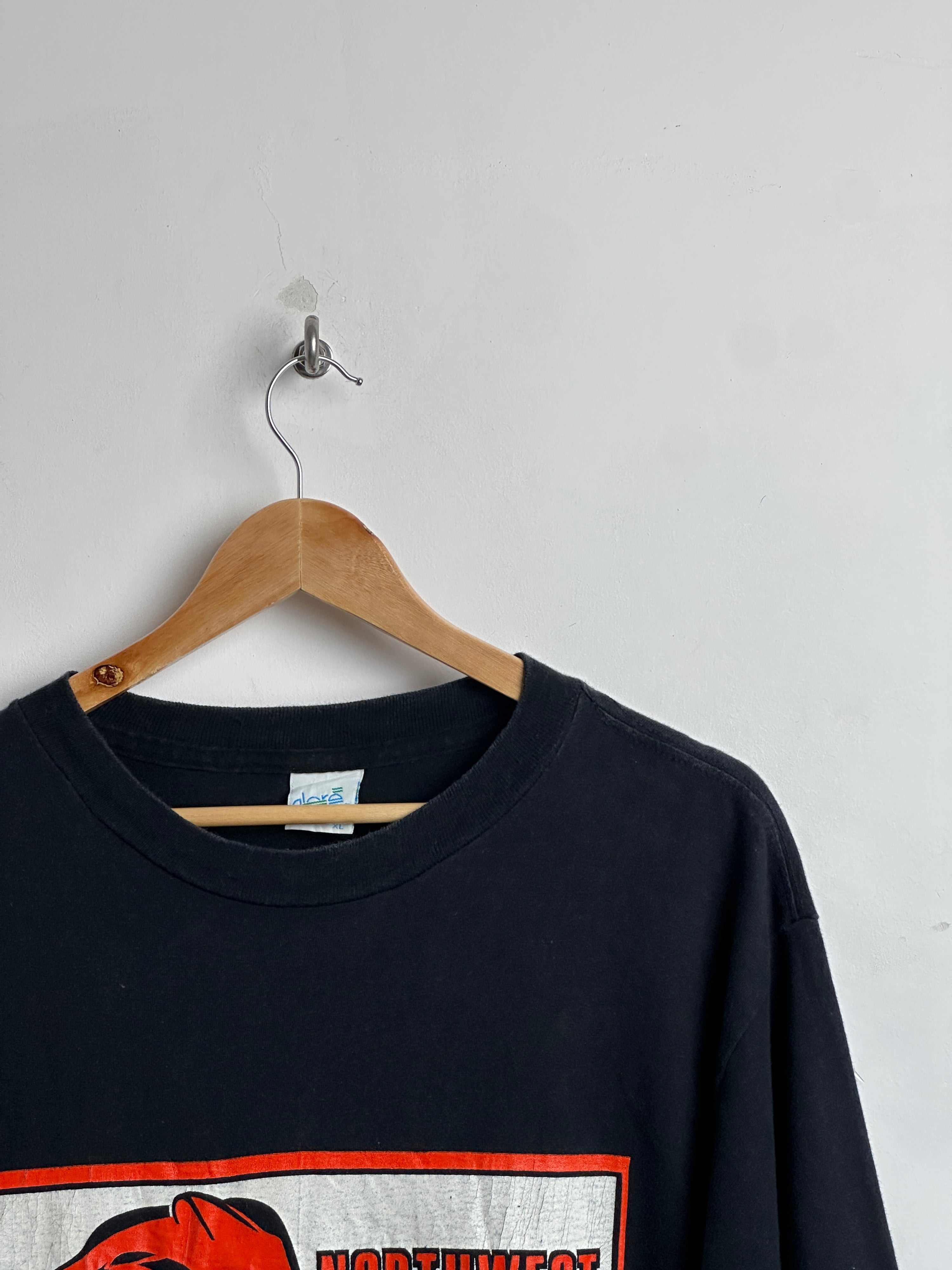 NORTHWEST 1988-89 short sleeve shirt in black - thrift.mt
