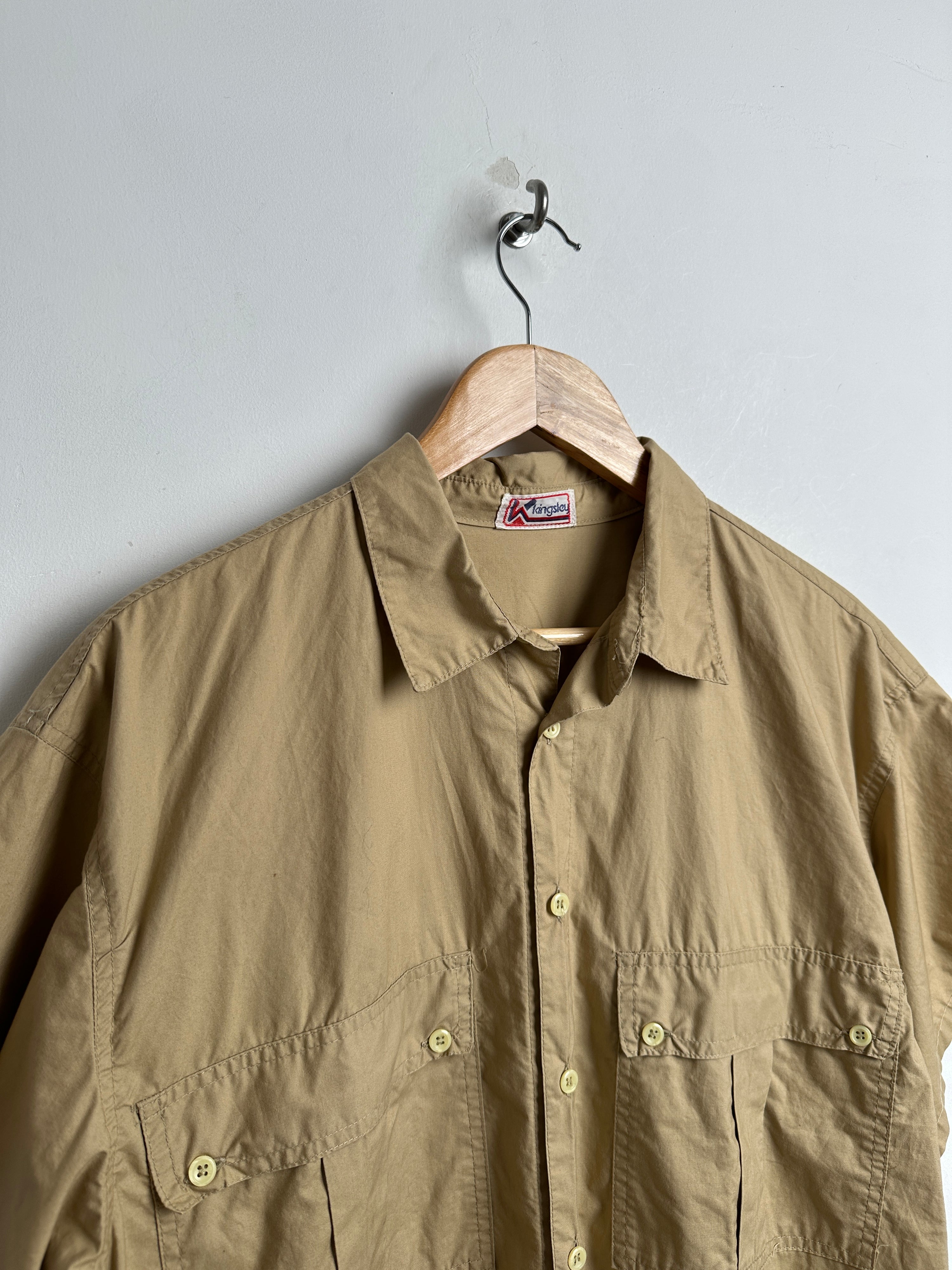 KINGSLEY short sleeve shirt in light brown