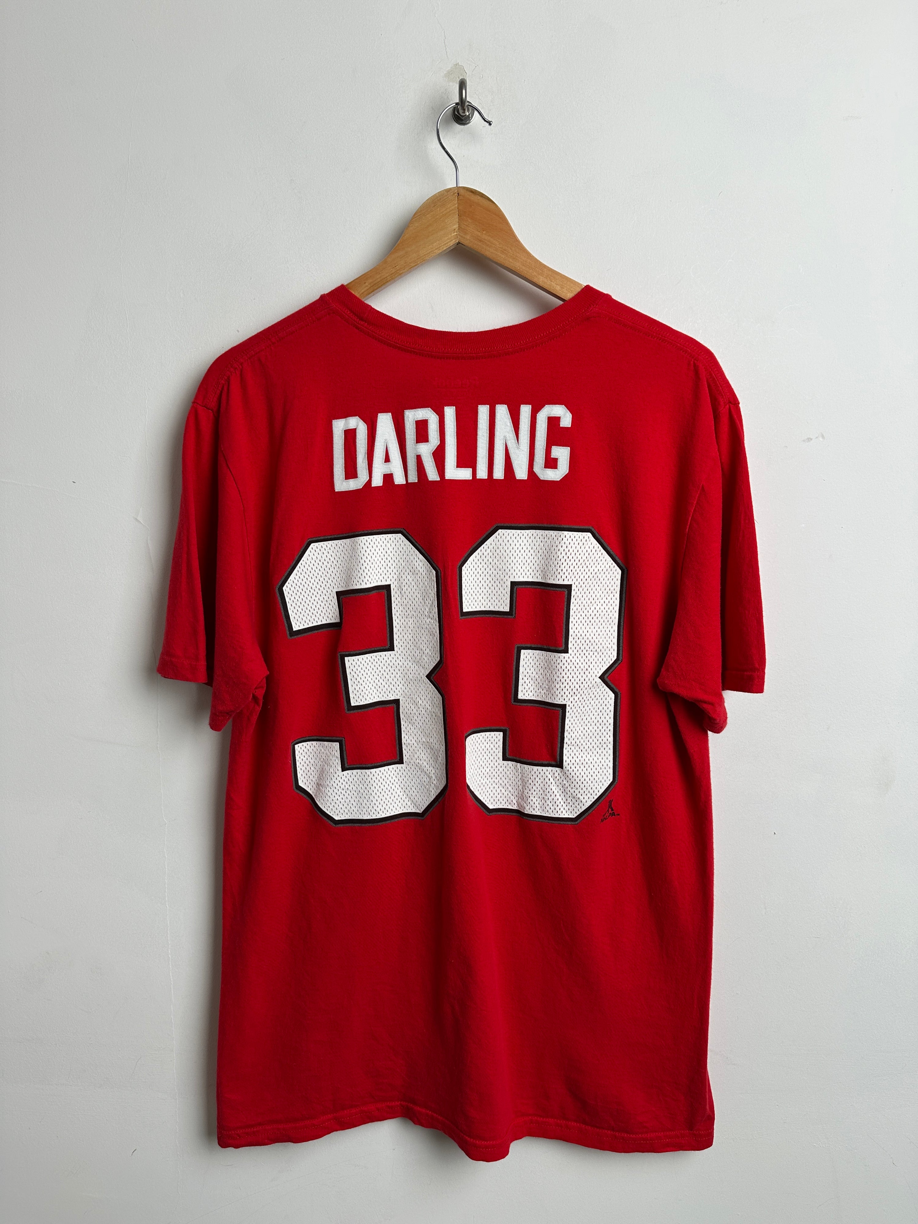 REEBOK Blackhawks Hockey T-shirt in red