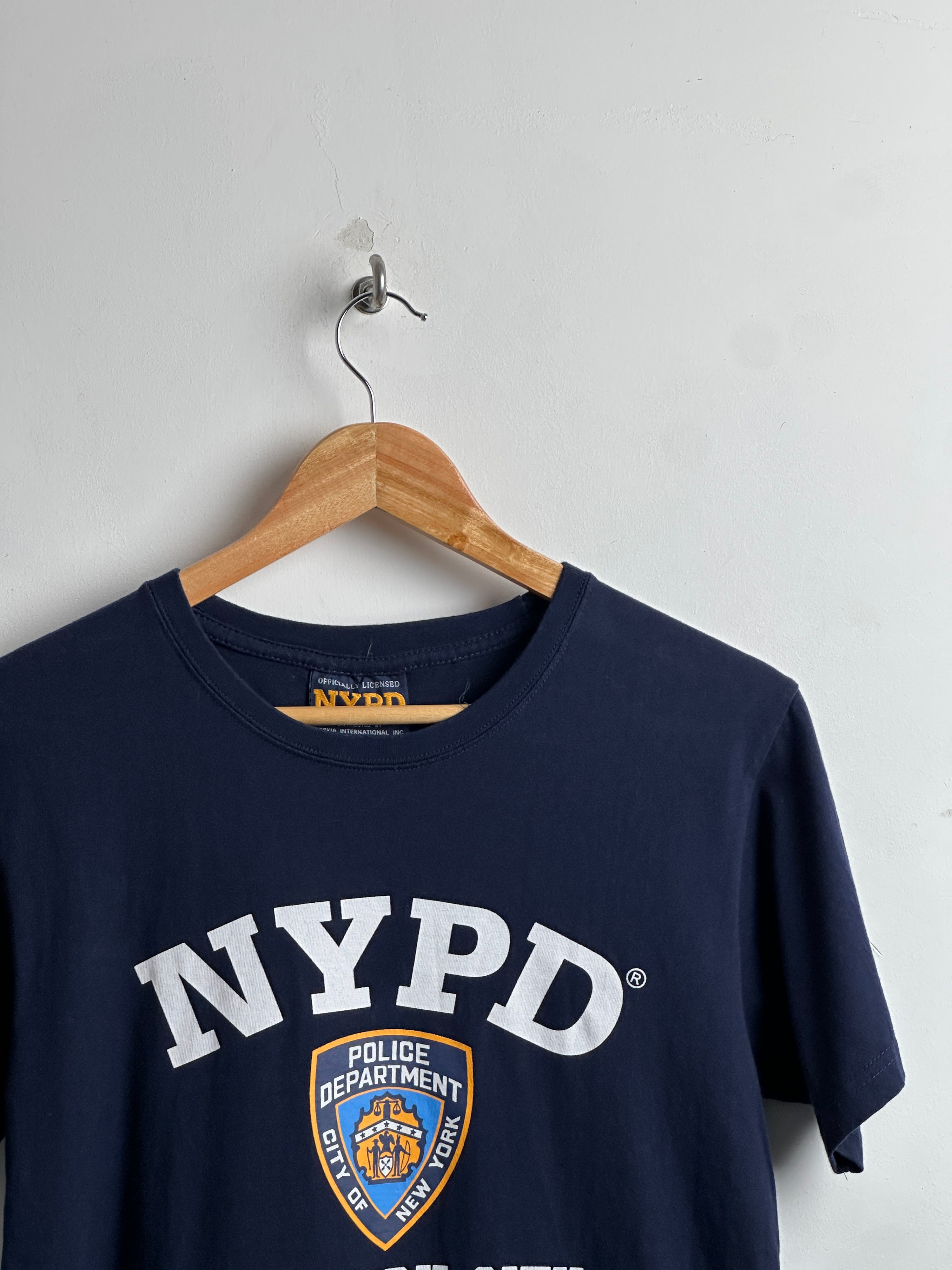 NYPD short sleeve shirt in navy