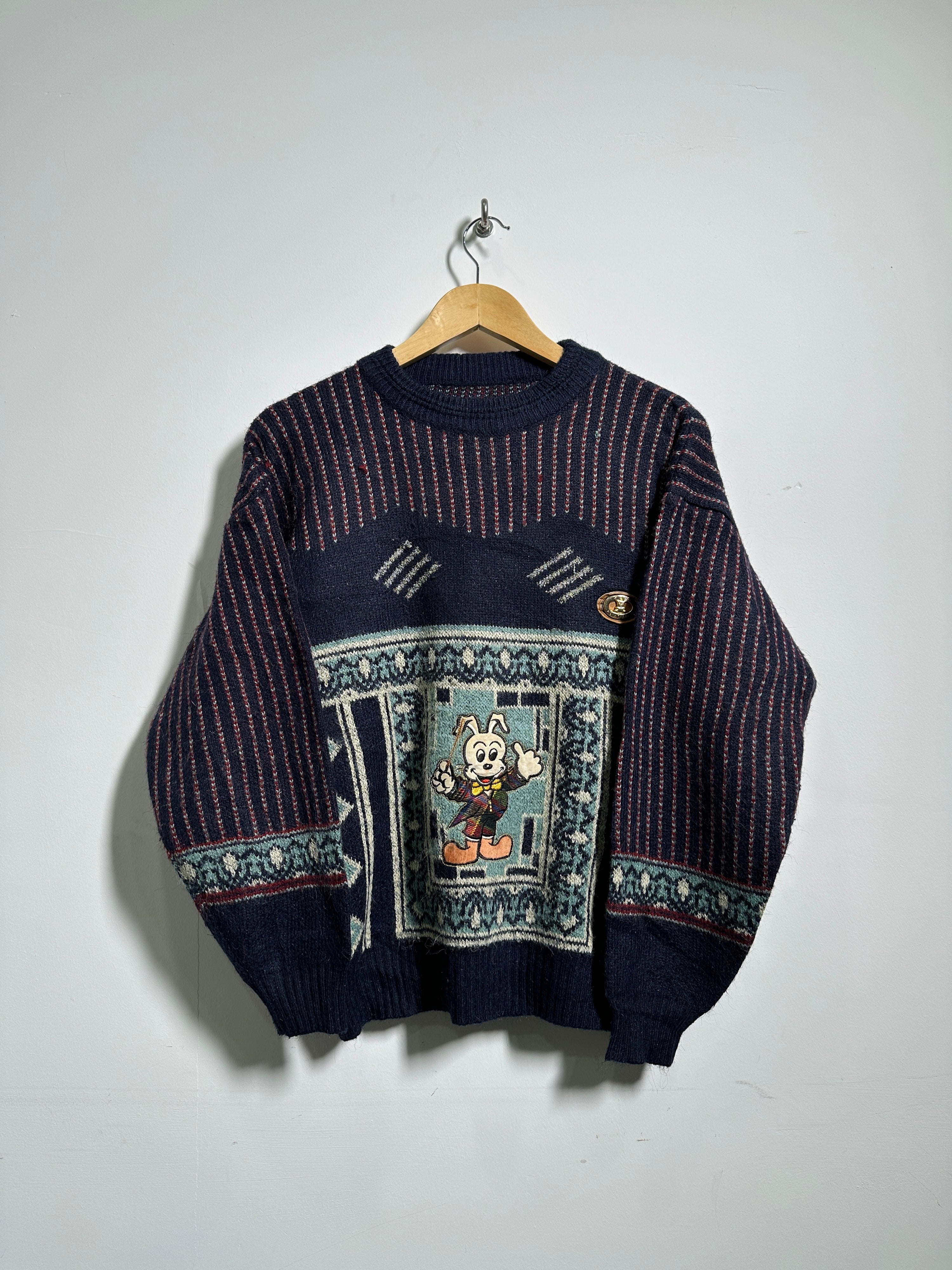 Ho Ho Bear vintage knit sweater