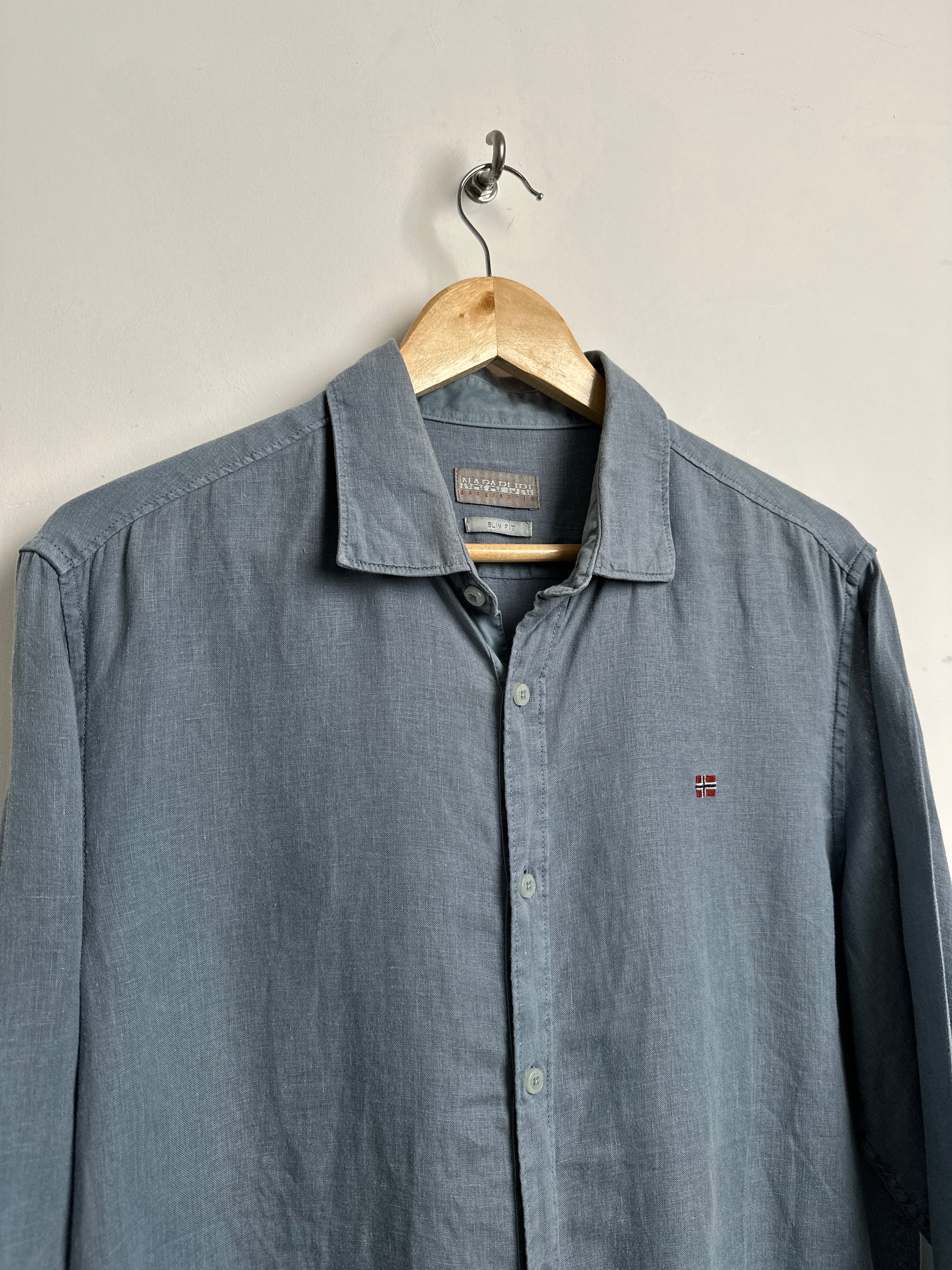 NAPAPJIRI long sleeve shirt in blue