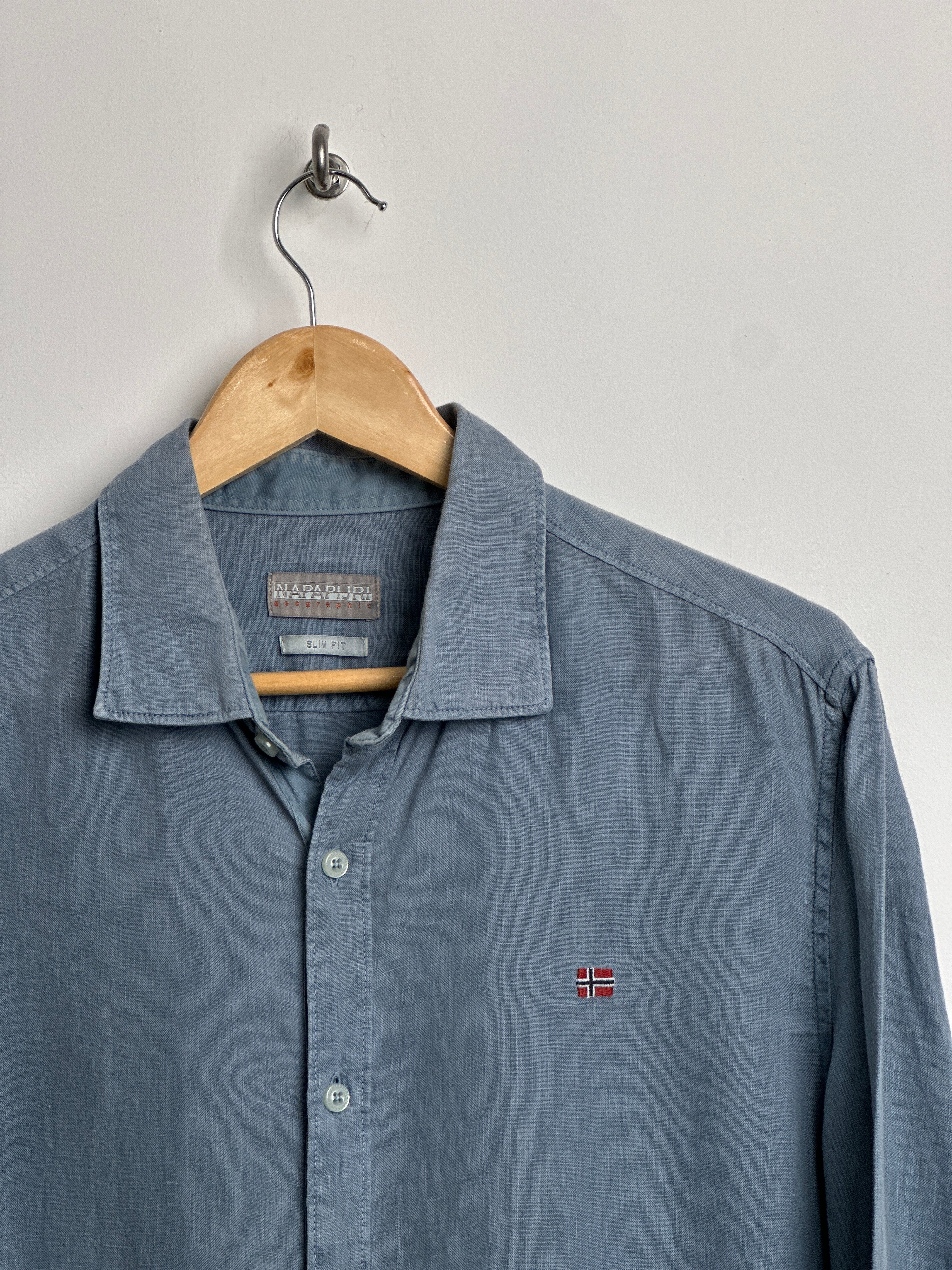 NAPAPJIRI long sleeve shirt in blue