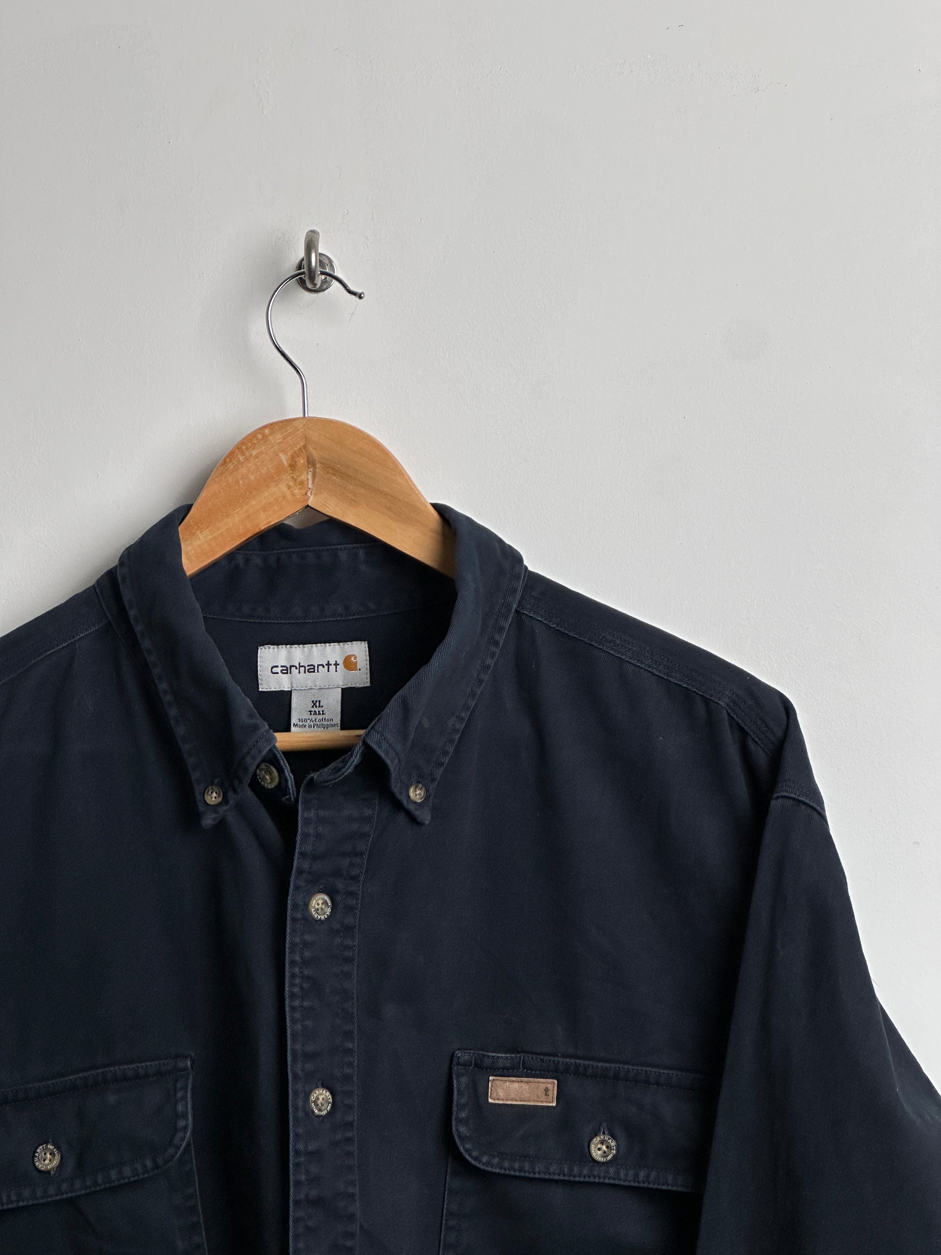 CARHARTT thicc long-sleeve shirt in blue (tall fit)