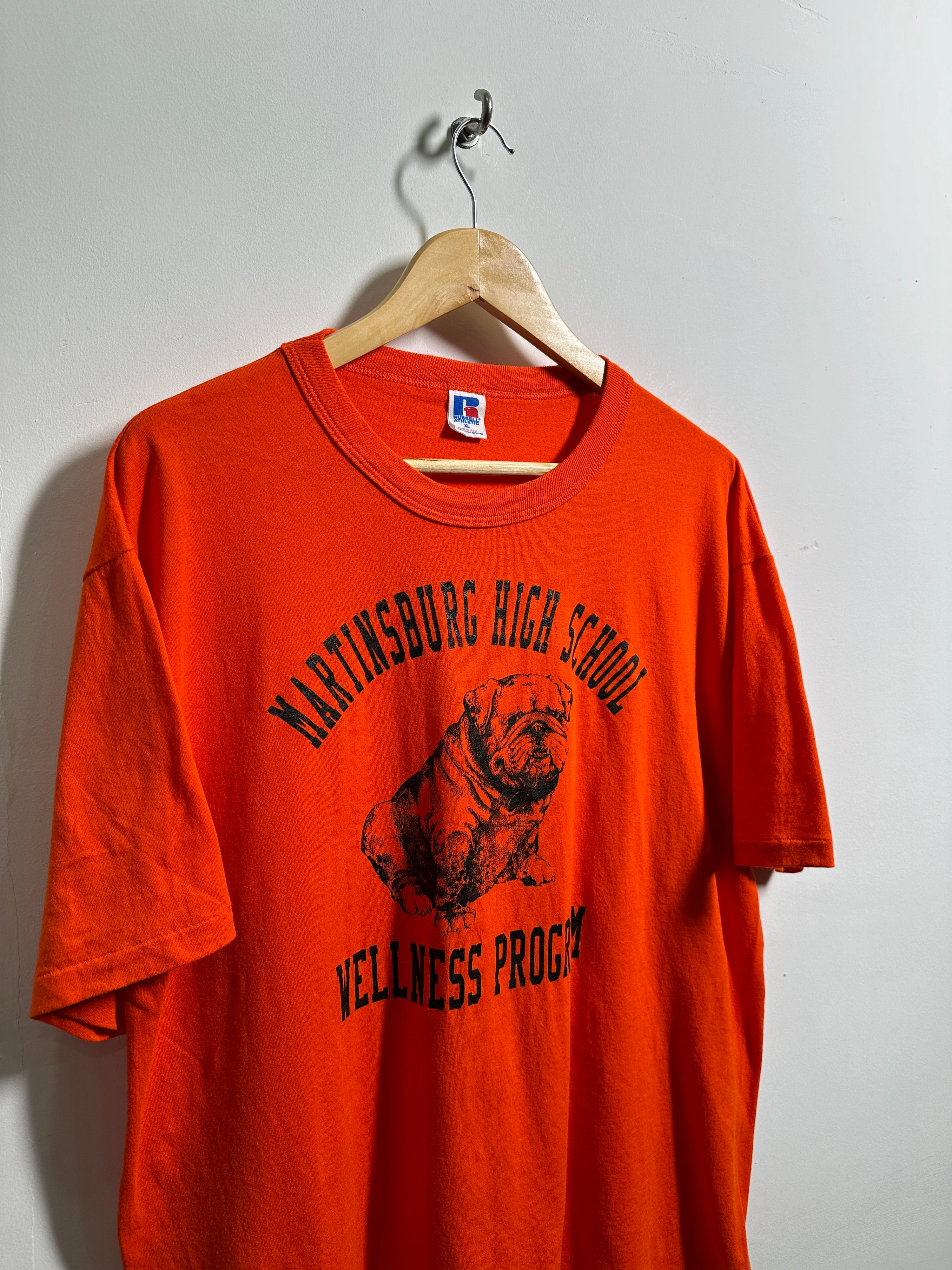 Martinsburg high school pug tee in orange