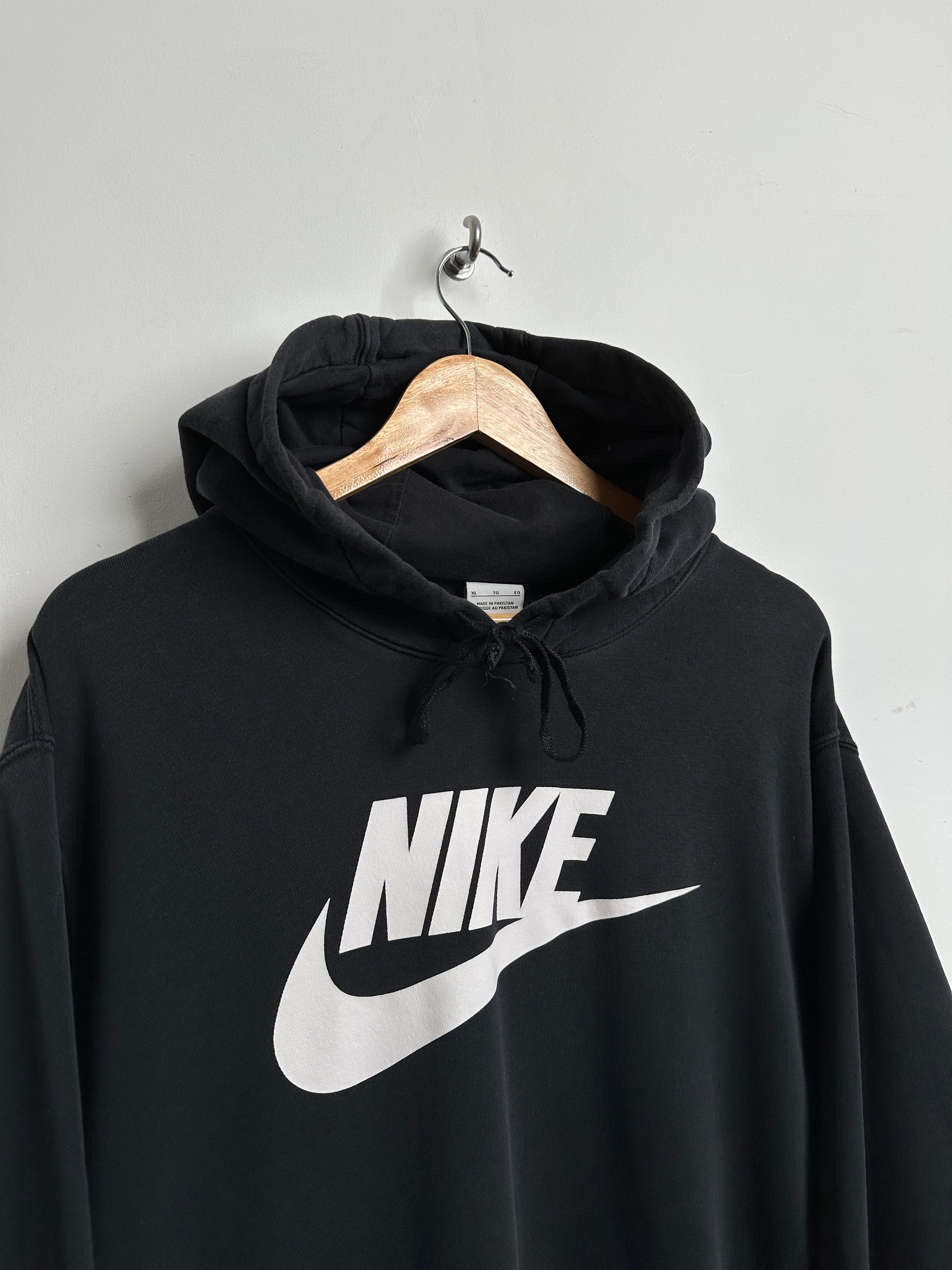 NIKE hoodie in black with spellout logo