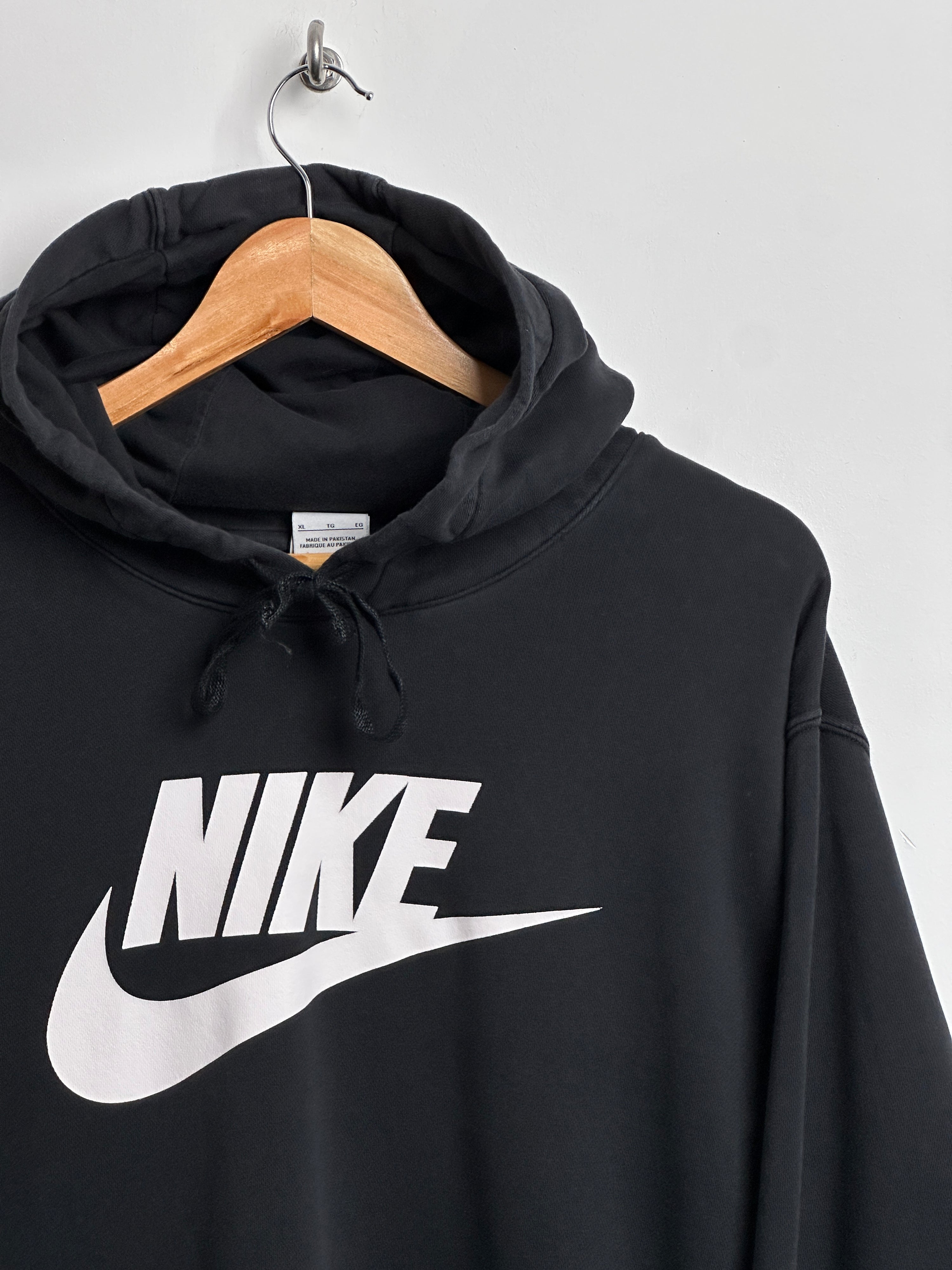 NIKE hoodie in black with spellout logo