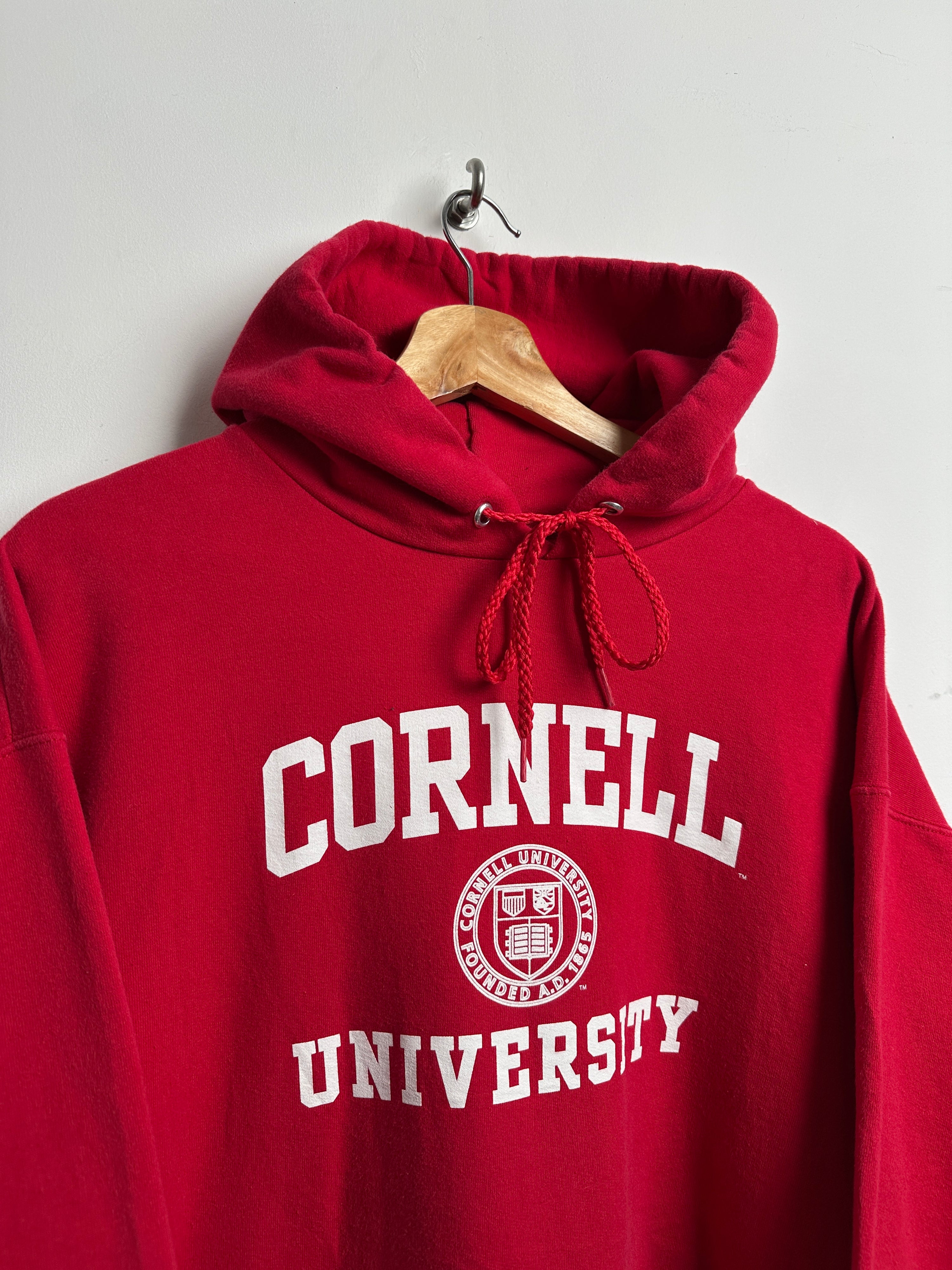 Cornell University hoodie in red