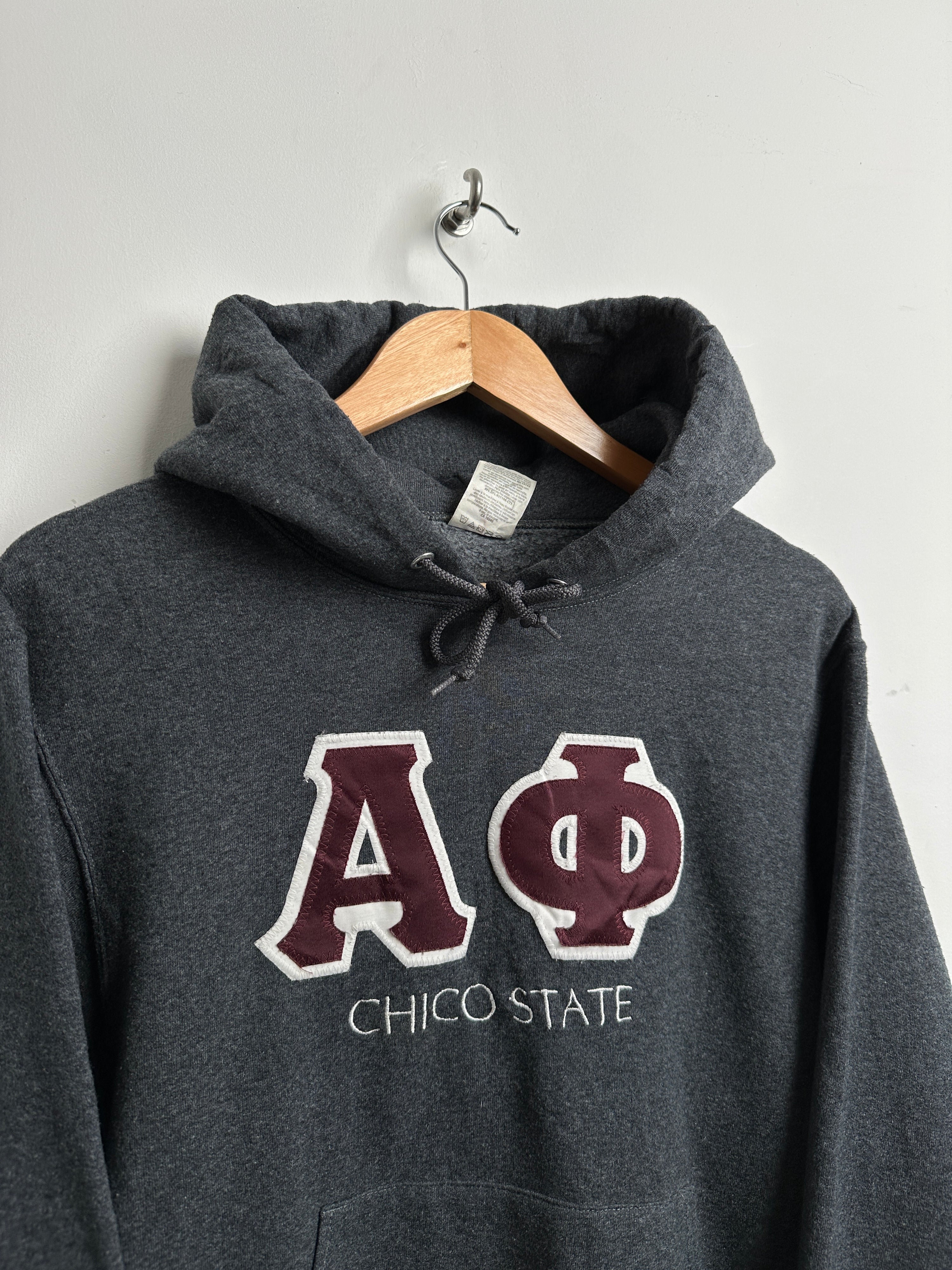 Alpha Phi hoodie in dark grey