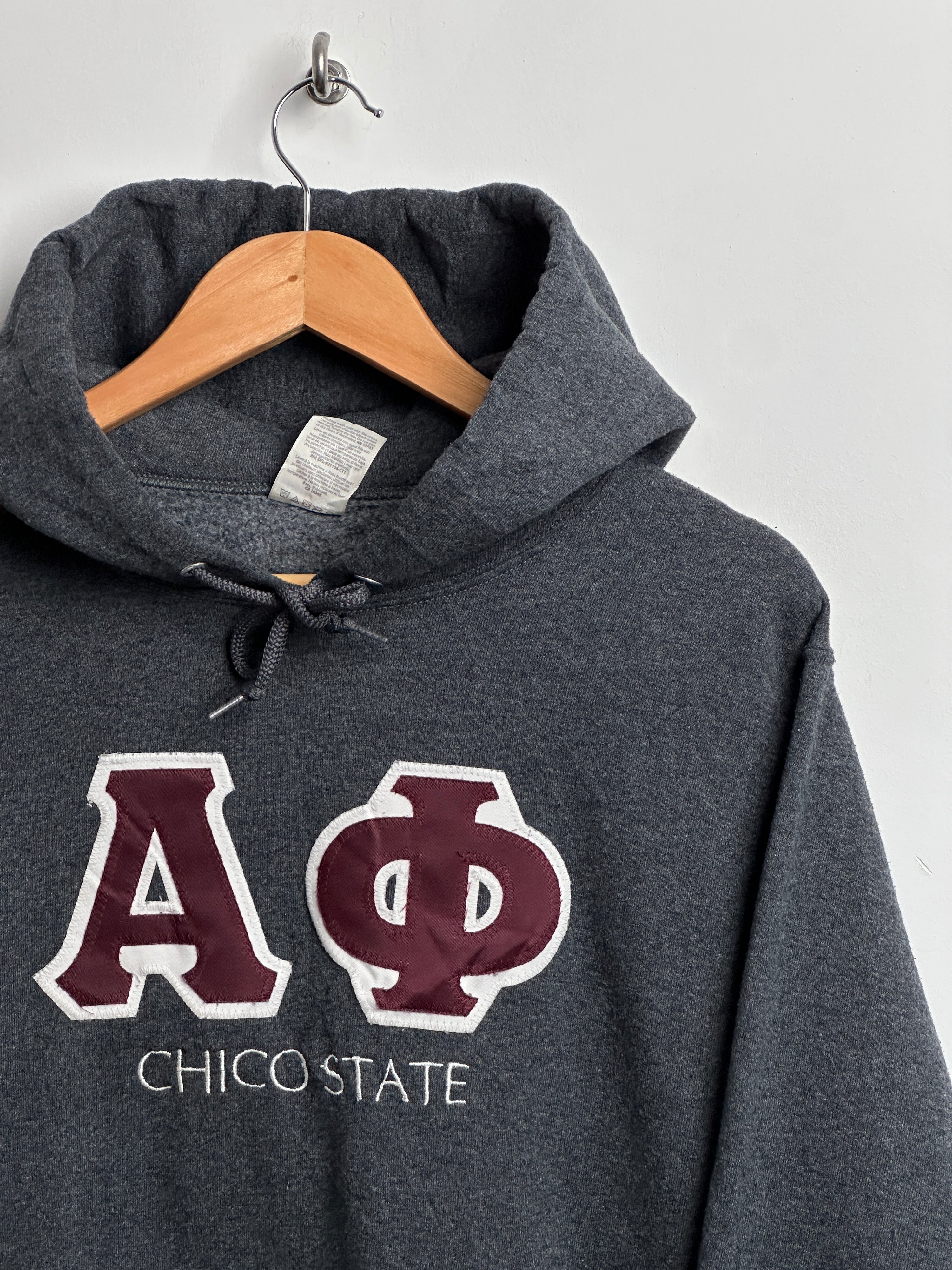 Alpha Phi hoodie in dark grey - thrift.mt