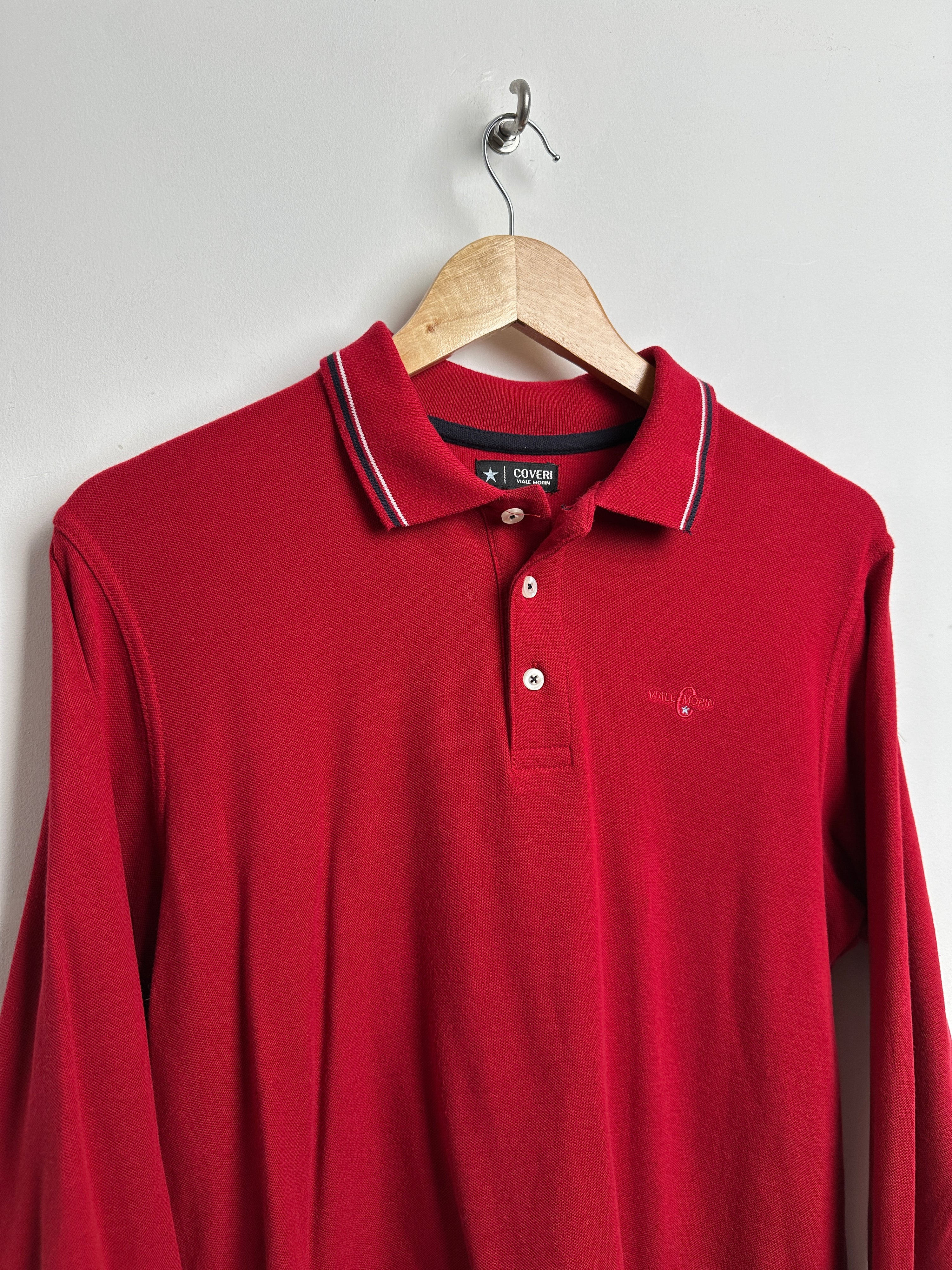 Coveri Viale long-sleeve polo in red