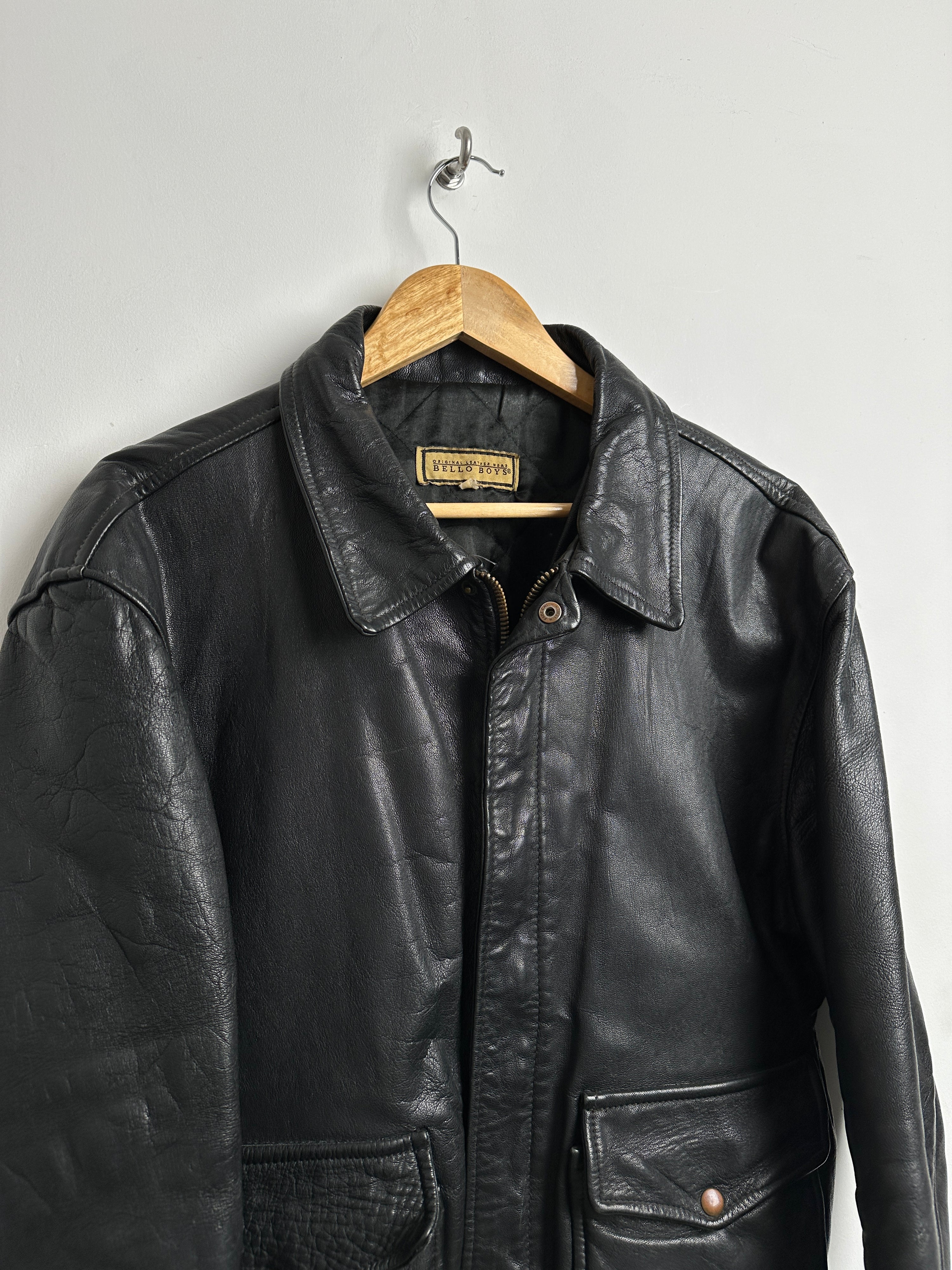 BELLO BOYS leather jacket in black