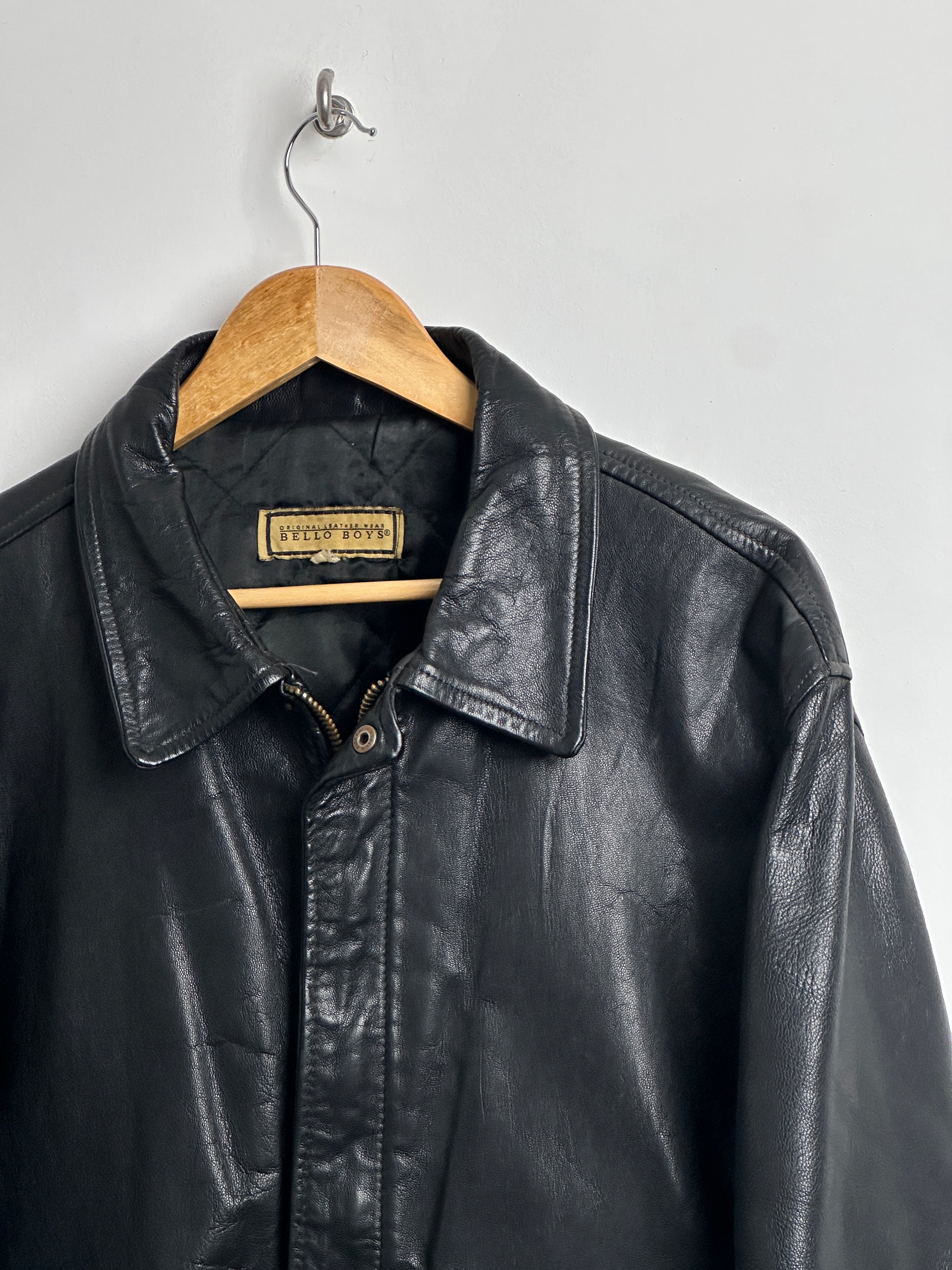 BELLO BOYS leather jacket in black