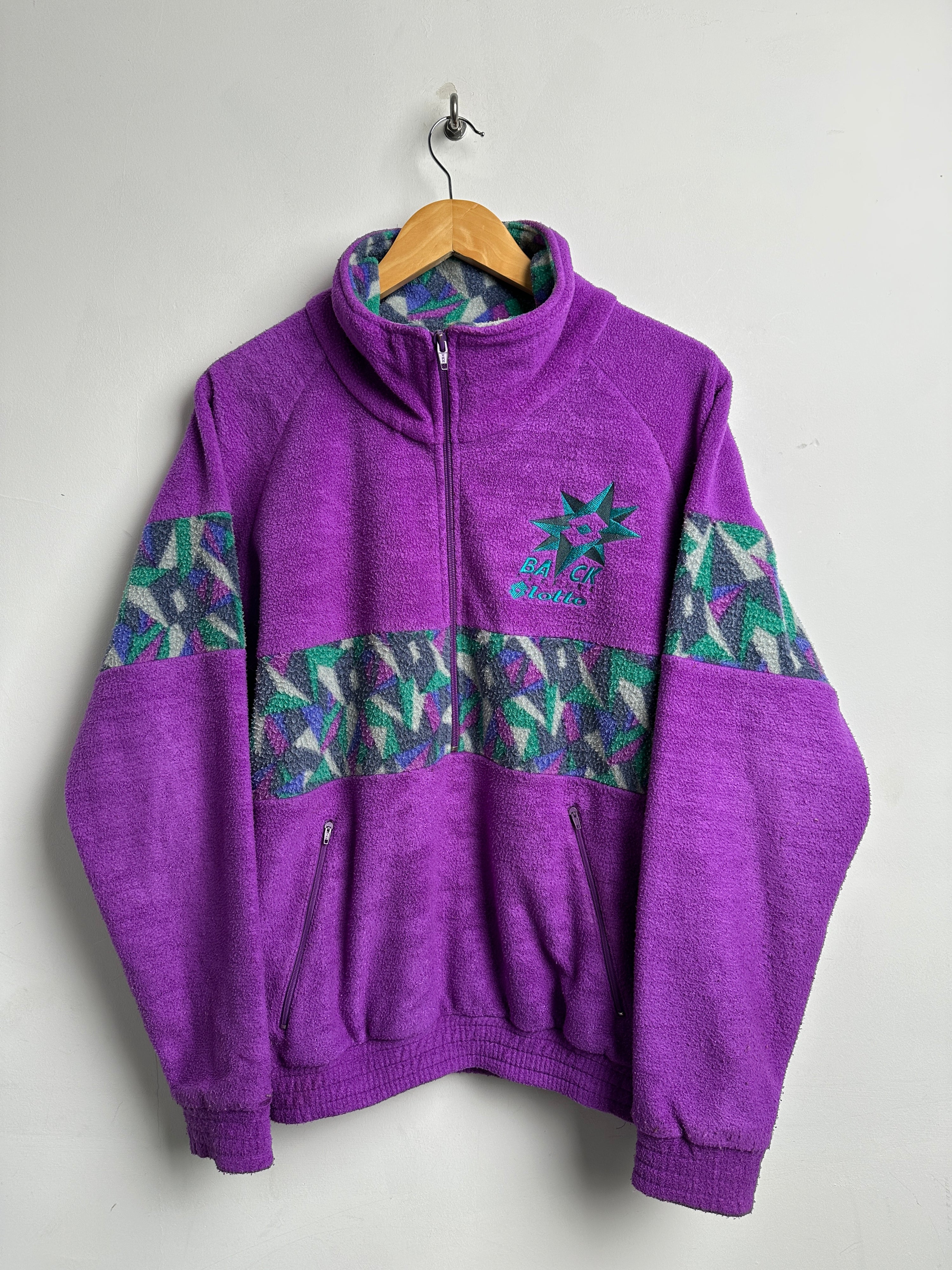 LOTTO Fleece zip up in purple with patterns