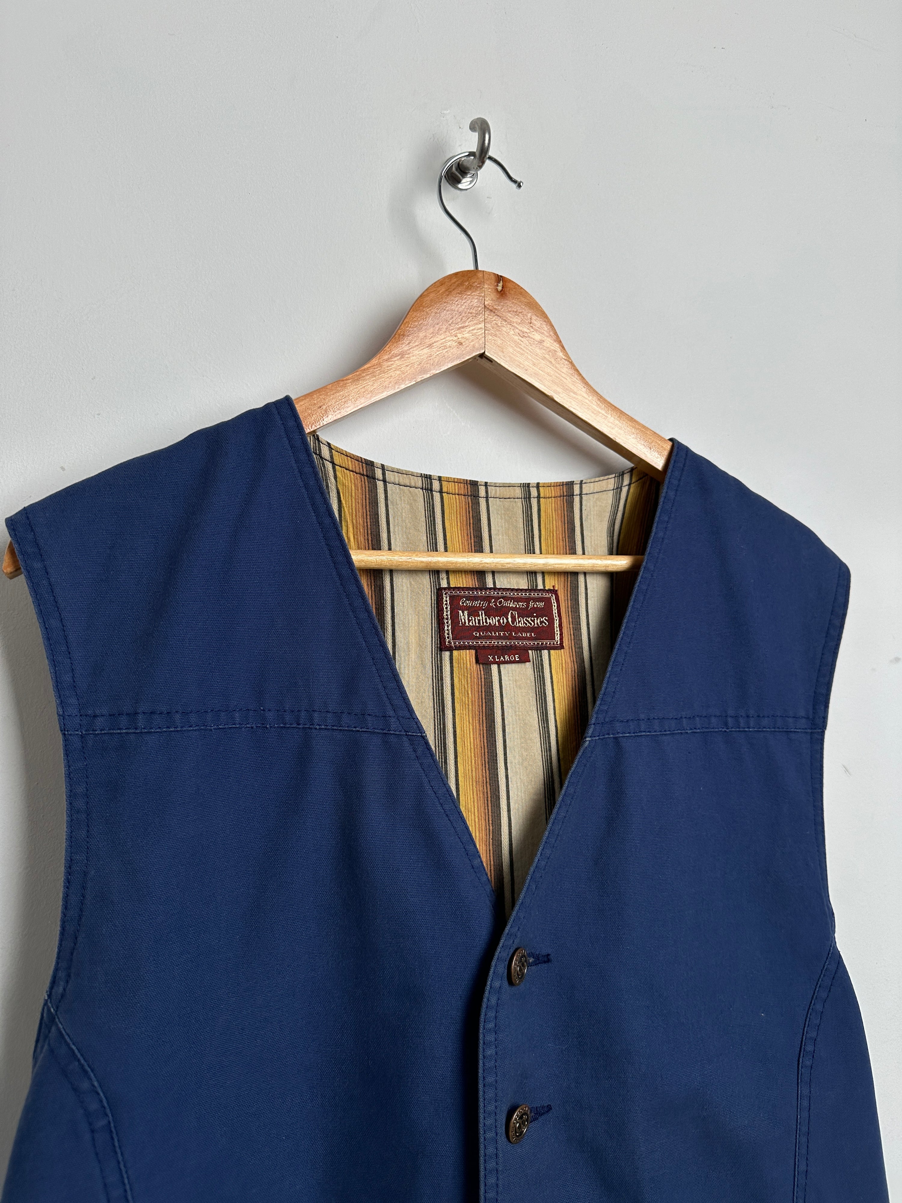 Marlboro Classics vintage vest in blue