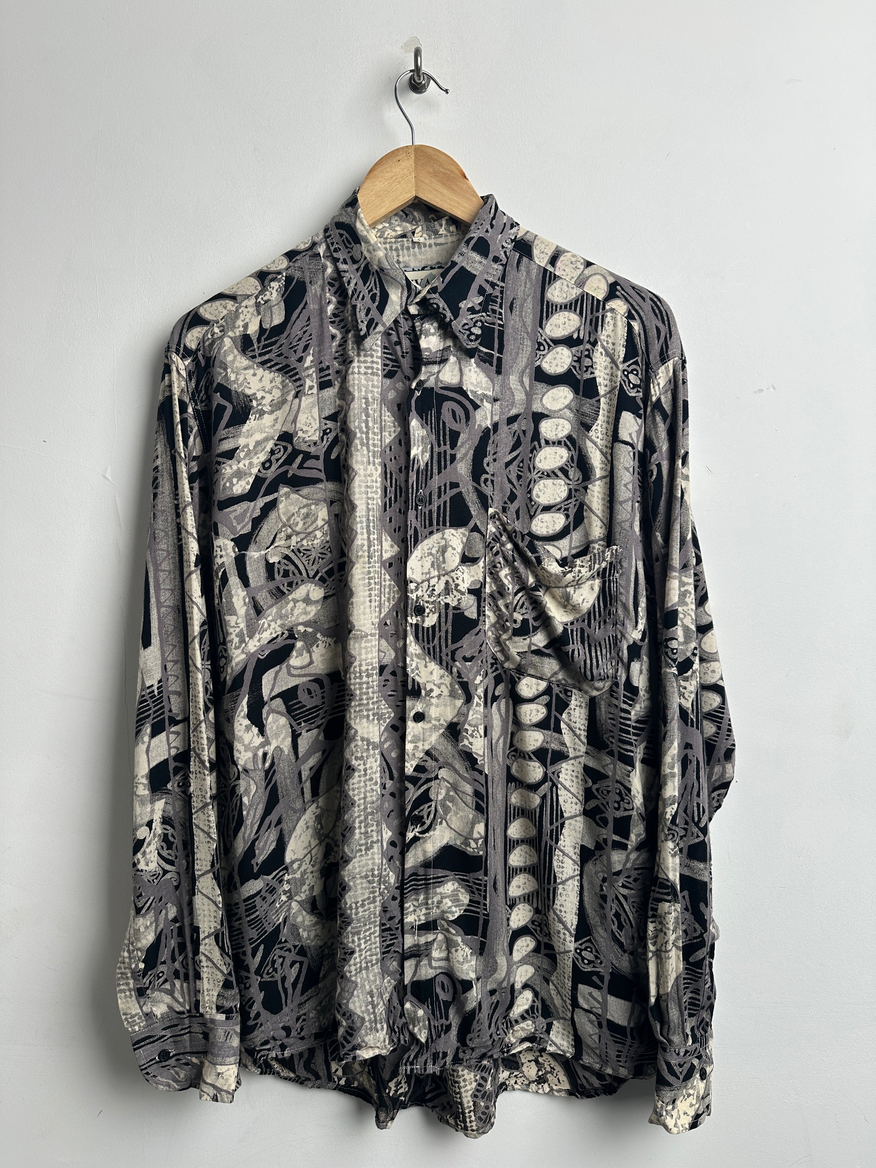 VIVACE long-sleeve shirt with grey patterns