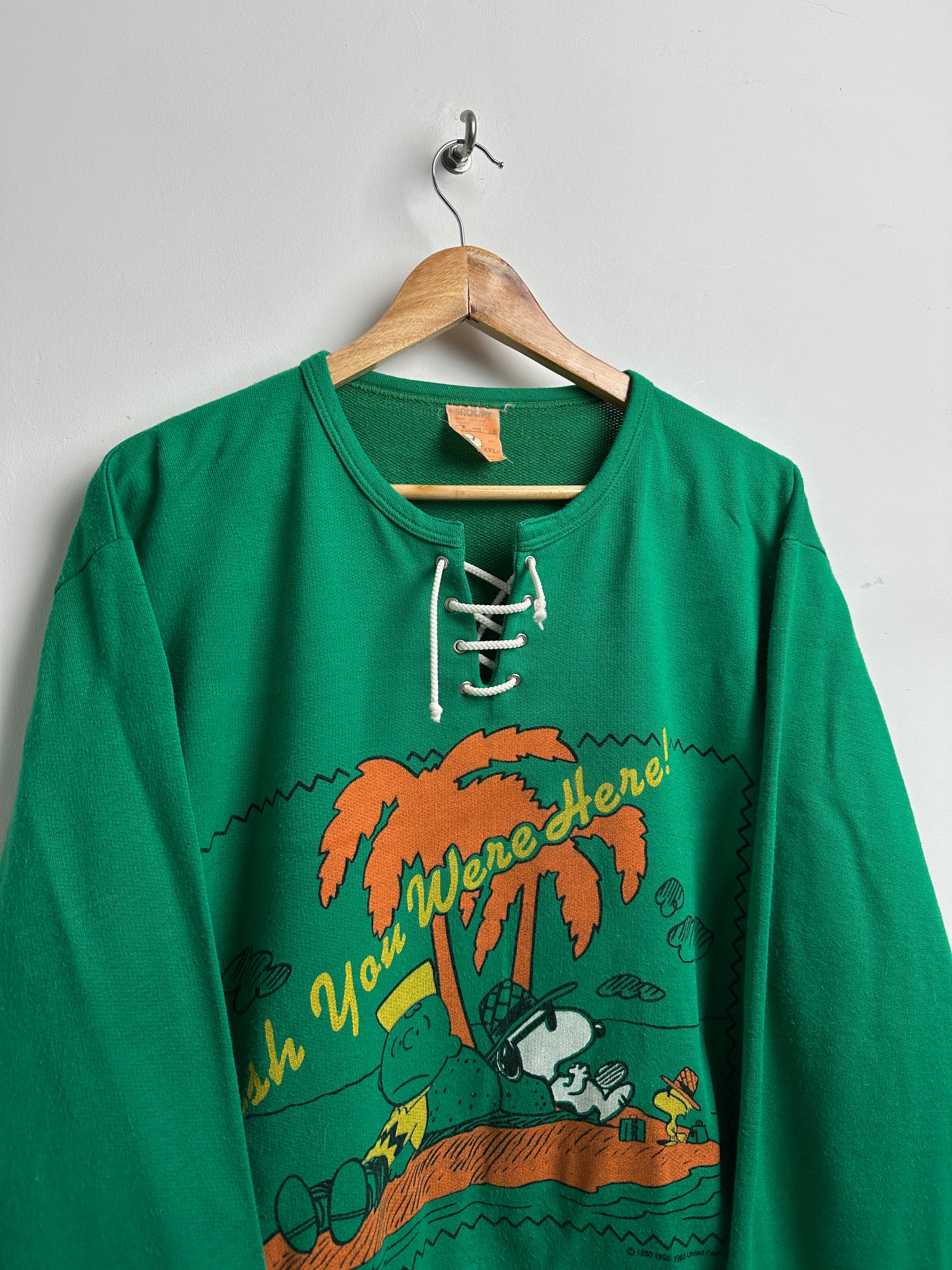 Snoopy sweater in green