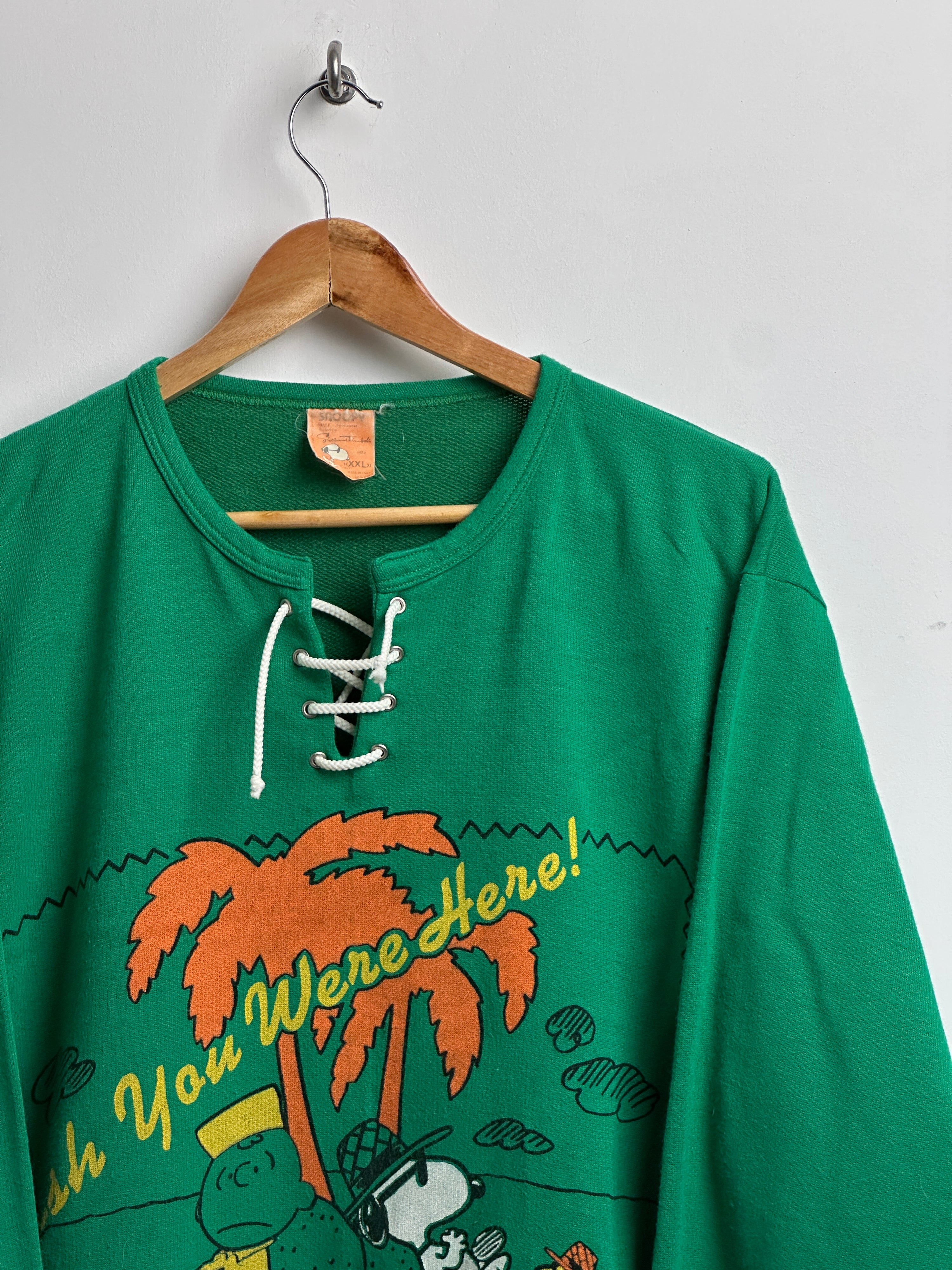 Snoopy sweater in green